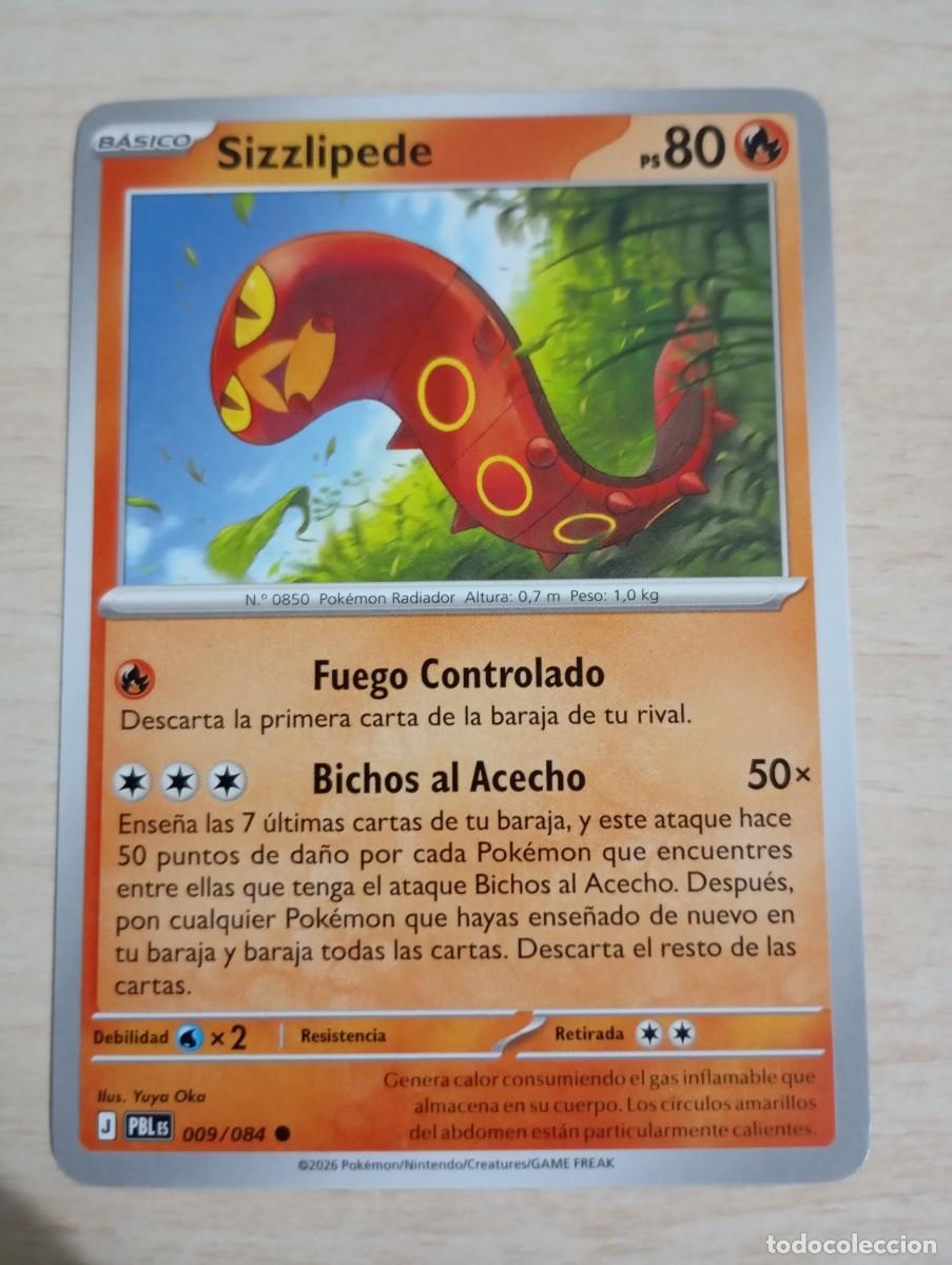 Trading cards: Carta Pok&eacute;mon Sizzlipede original