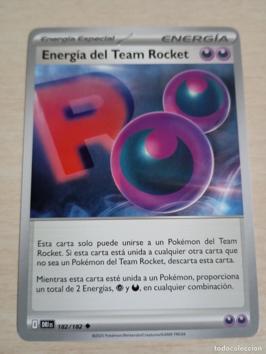 Trading cards: Carta Pok&eacute;mon Energ&iacute;a del Team Rocket original