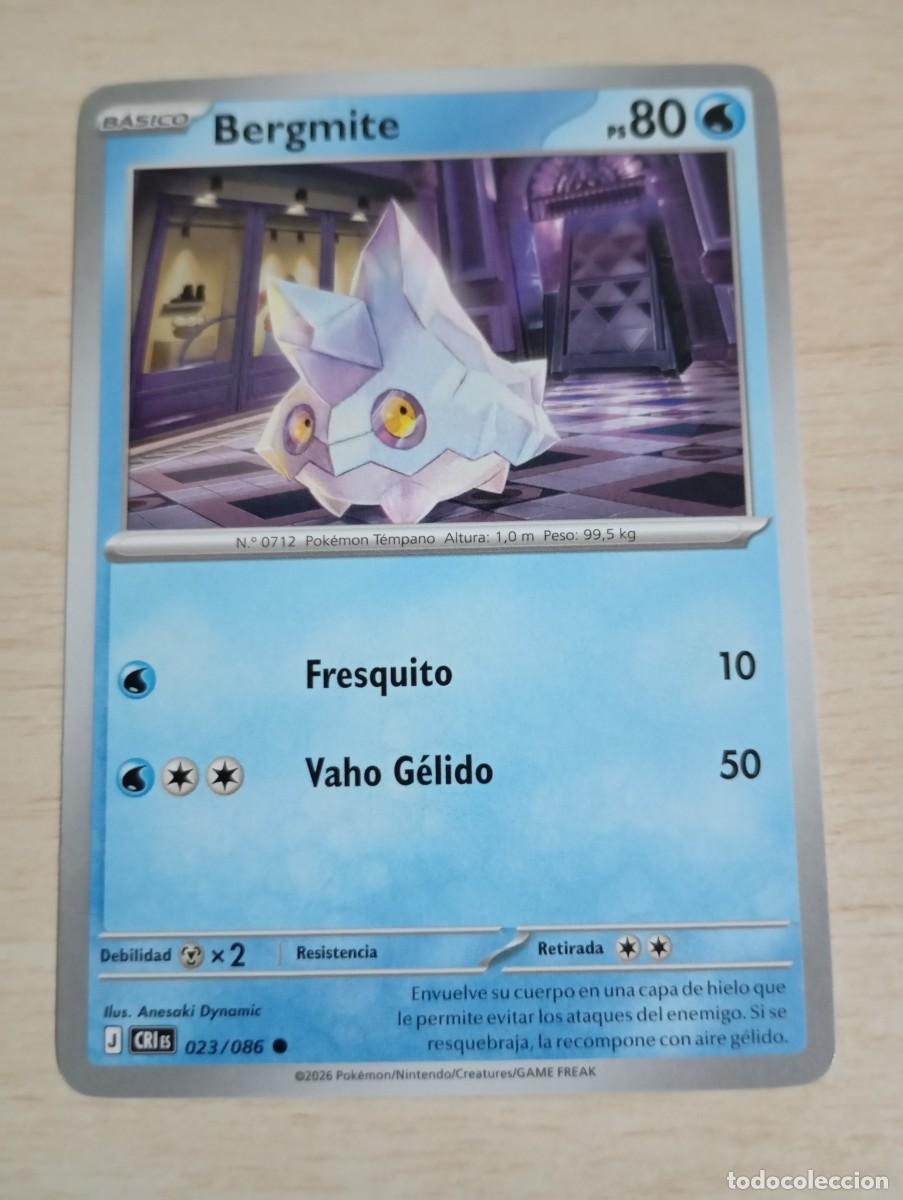 Trading cards: Carta Pok&eacute;mon Bergmite original