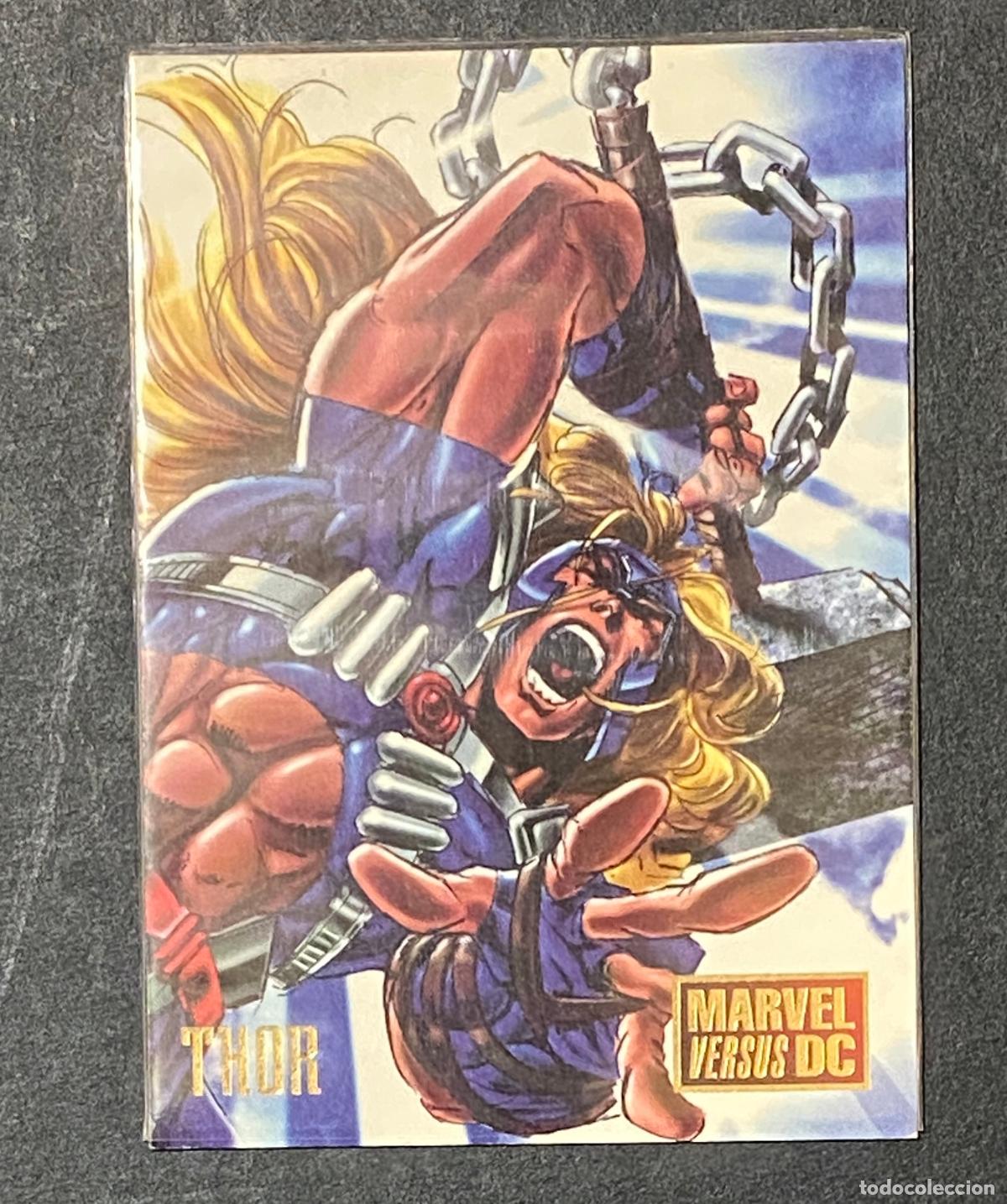 Trading cards: Thor Marvel Versus DC Card 1996 SkyBox Fleer Trading Card Collectible EX - SkyBox / Fleer