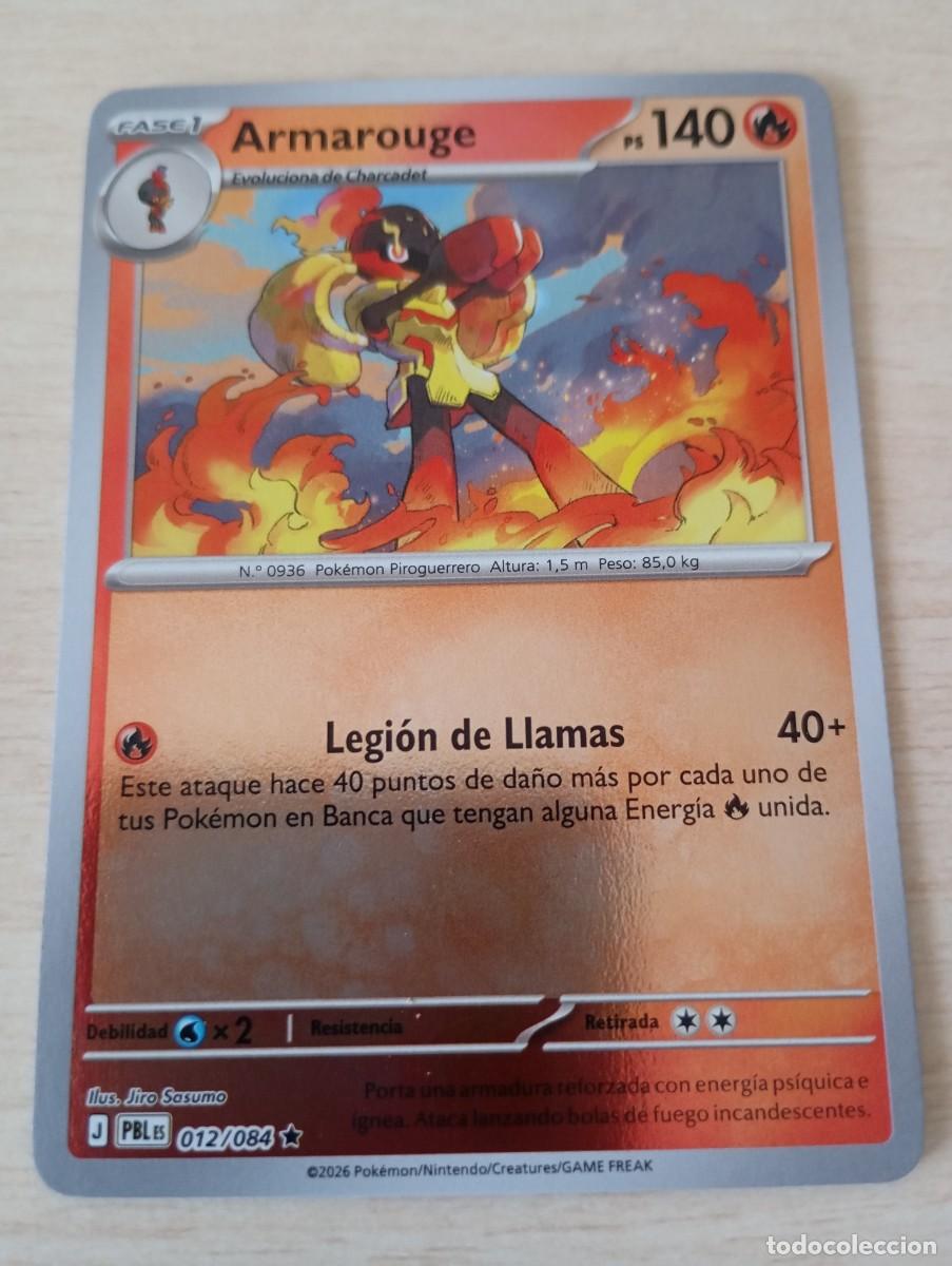 Trading cards: Carta Pok&eacute;mon Armarouge oficial