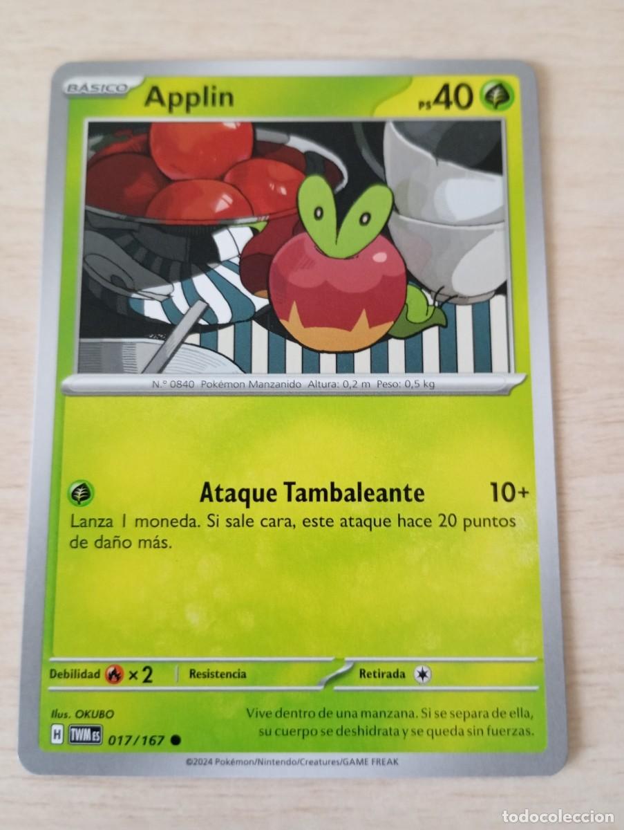 Trading cards: Carta Pok&eacute;mon Applin original
