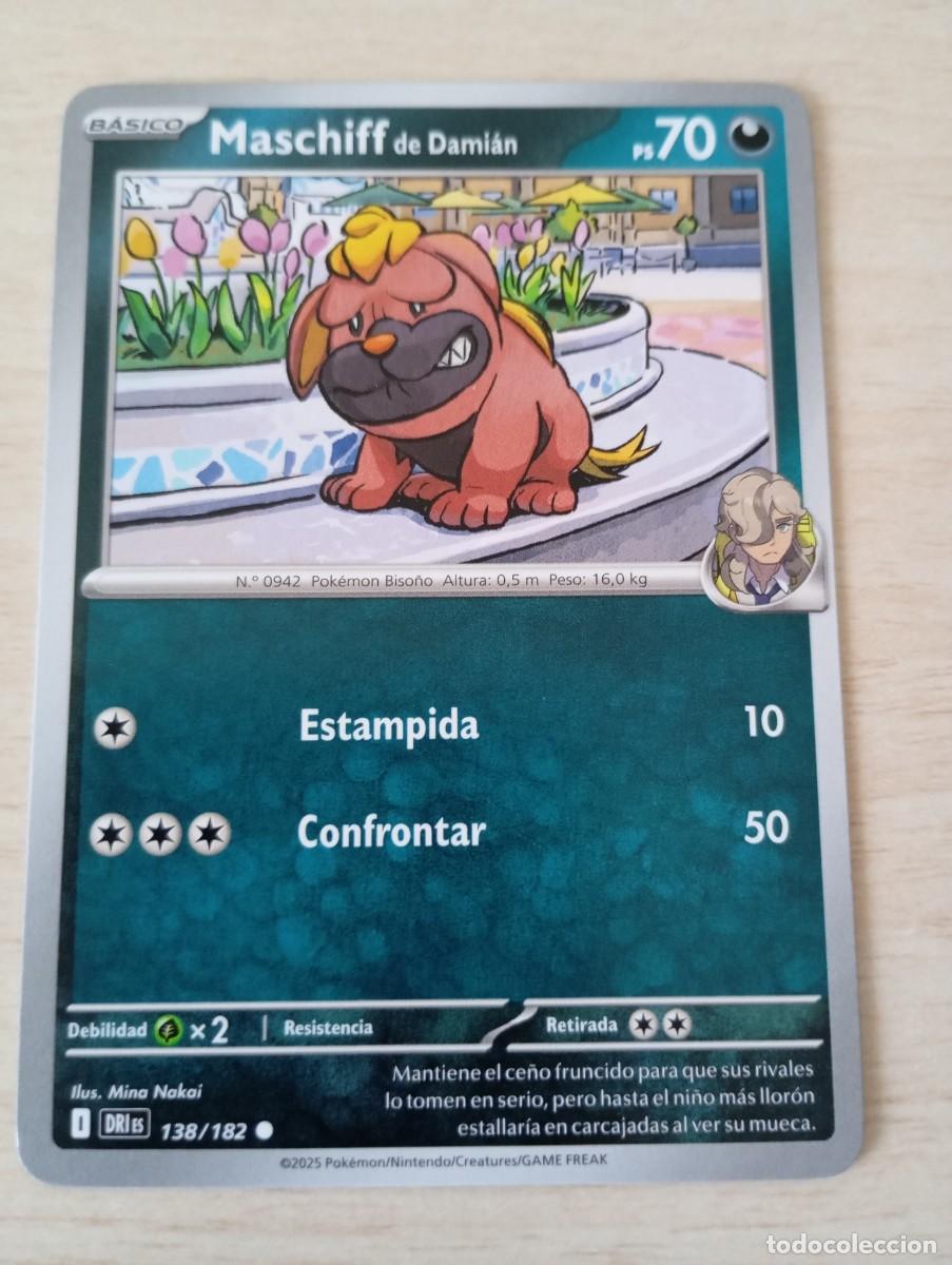 Trading cards: Carta Pok&eacute;mon Maschiff de Dami&aacute;n Original