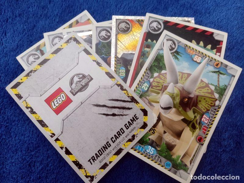 Trading cards: LOTE 9 TRADING CARD LEGO JURASSIC WORLD 2021 DINOSAURIOS PARK