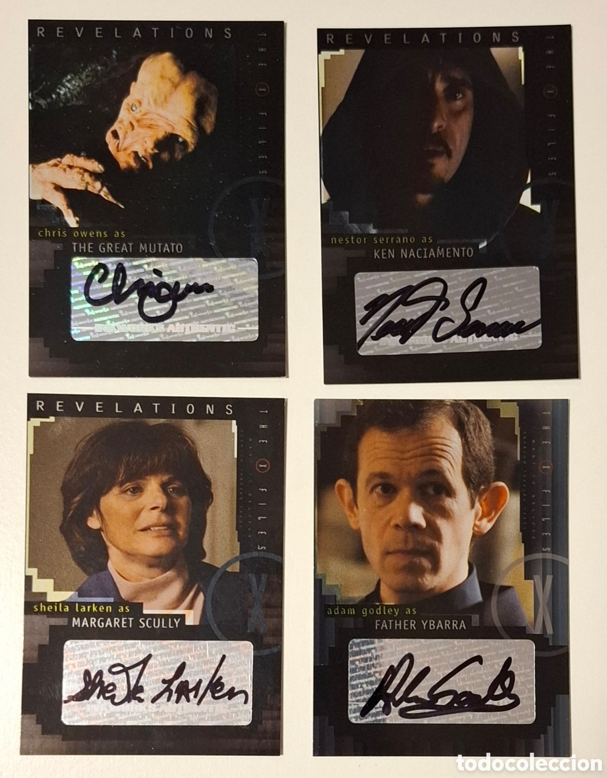 Trading cards: X-Files I Want To Believe 4 Cards firmadas