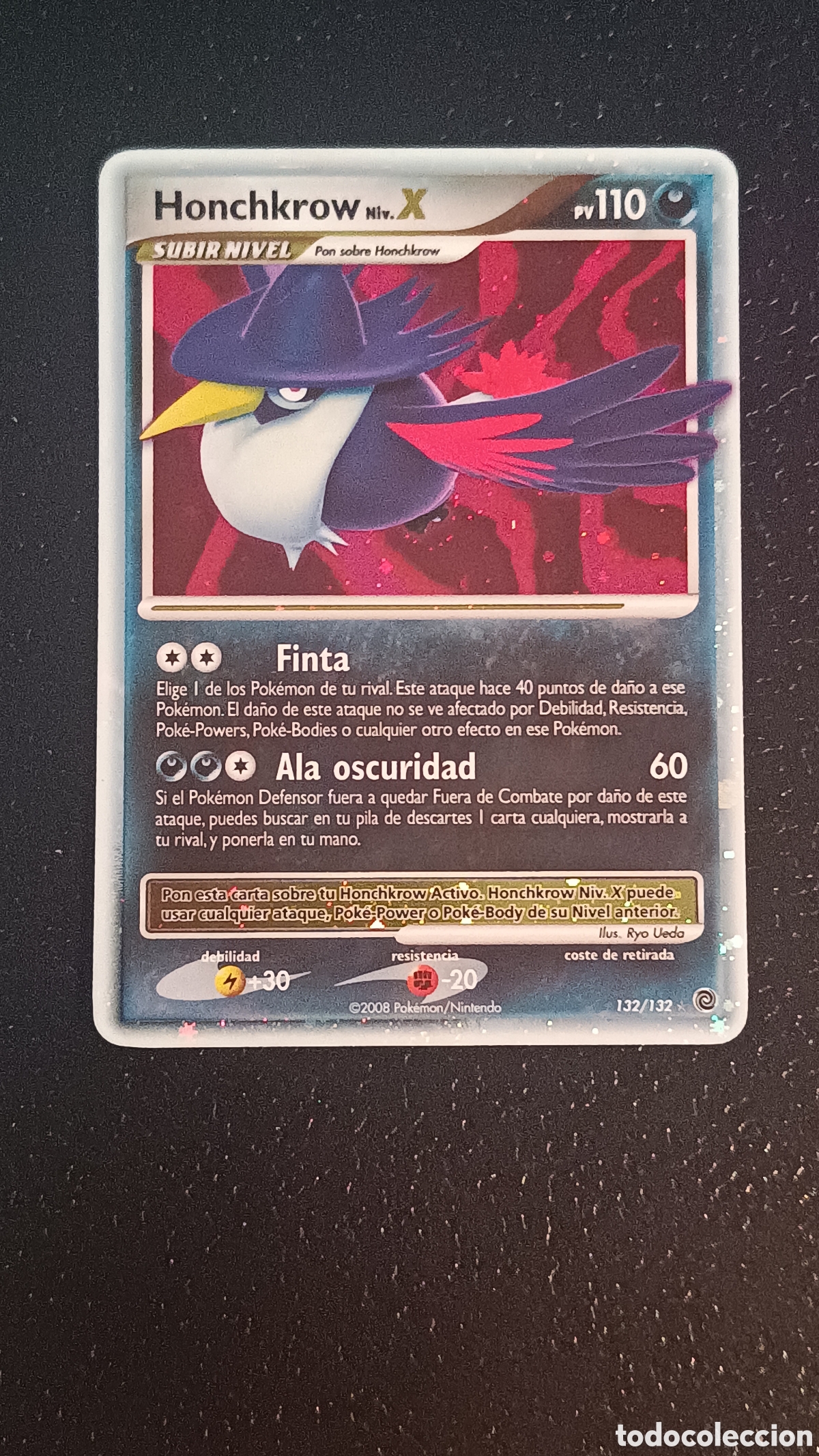 Trading cards: Pokemon Honchkrow 132/132 Diamante Y Perla Maravillas Secretas
