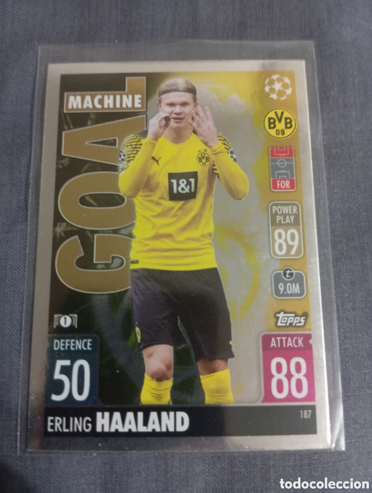 Trading cards: Erling Haaland Borussia Dortmund GOAL MACHINE n&deg;187 / TOPPS MATCH ATTAX 2021/2022