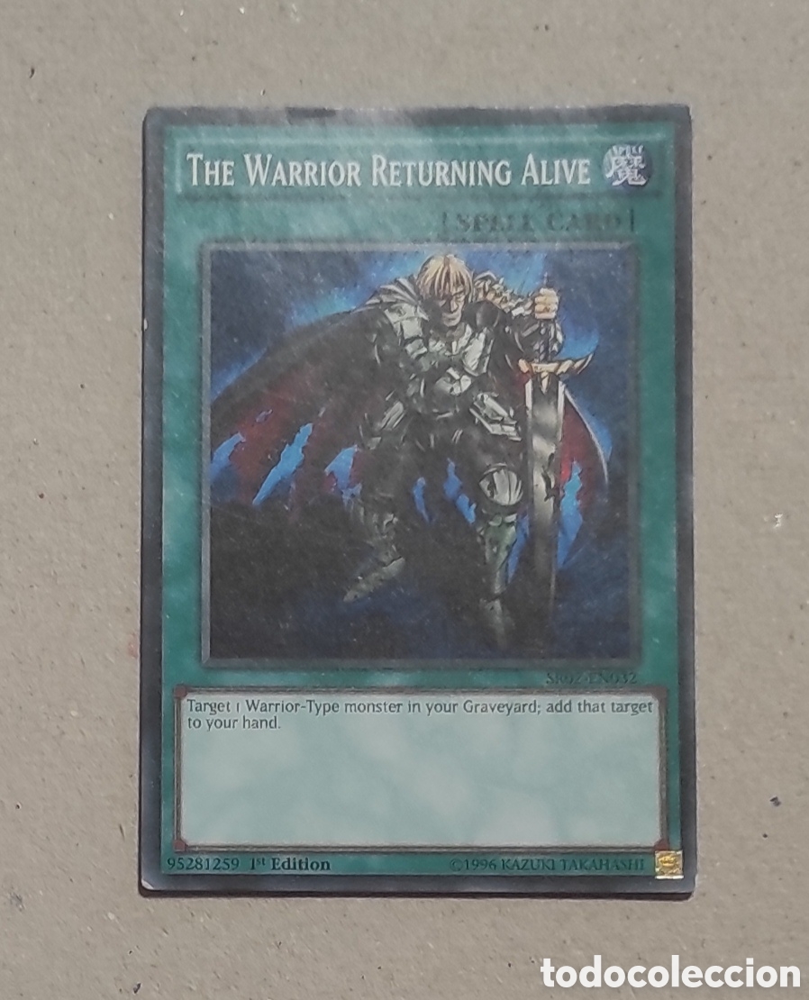 Trading cards: CARTA YU-GI-OH 1&ordf; EDICI&Oacute;N - EL GUERRERO VOLVIENDO CON VIDA - SERIE STARTER DECK: DAWN OF THE XYZ