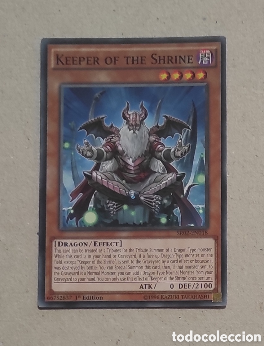 Trading cards: CARTA YU-GI-OH 1&ordf; EDICI&Oacute;N - GUARDI&Aacute;N DEL SANTUARIO - BARAJA RISE OF THE TRUE DRAGONS STRUCTURE DEC