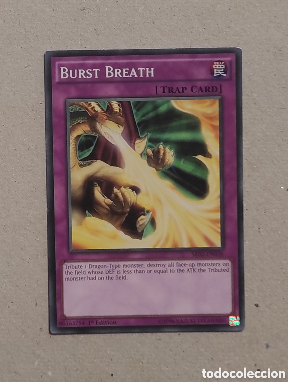 Trading cards: CARTA YU-GI-OH 1&ordf; EDICI&Oacute;N - ESTALLIDO DE ALIENTO (BURST BREATH)