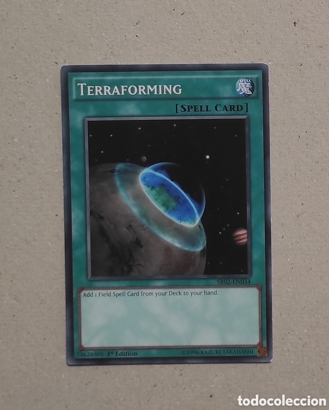 Trading cards: CARTA YU-GI-OH 1&ordf; EDICI&Oacute;N - TERRAFORMACI&Oacute;N - BARAJA REALM OF THE SEA EMPEROR