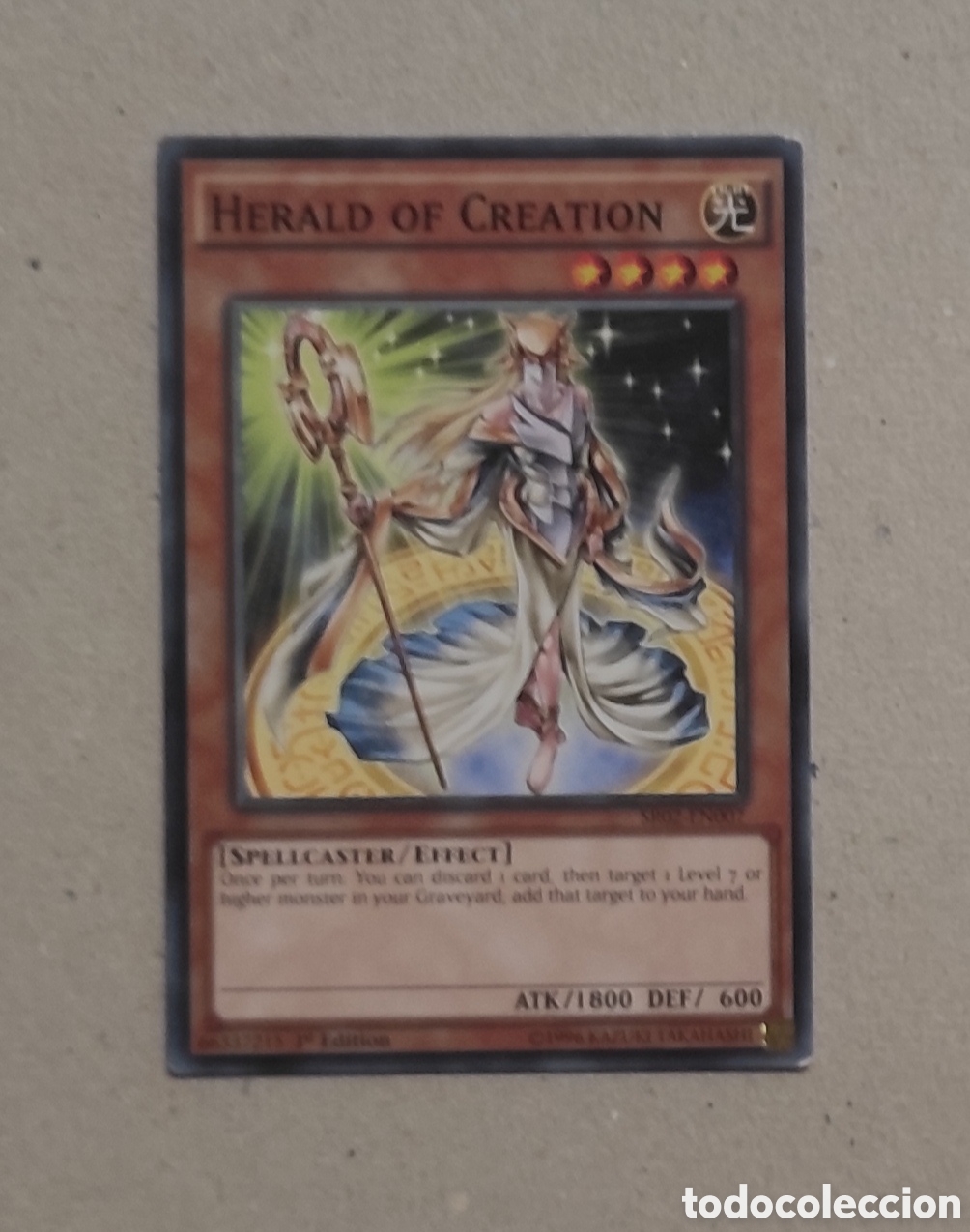 Trading cards: CARTA YU-GI-OH 1&ordf; EDICI&Oacute;N - PROFETA DE LA CREACI&Oacute;N - LANZADOR DE CONJUROS CON LUZ
