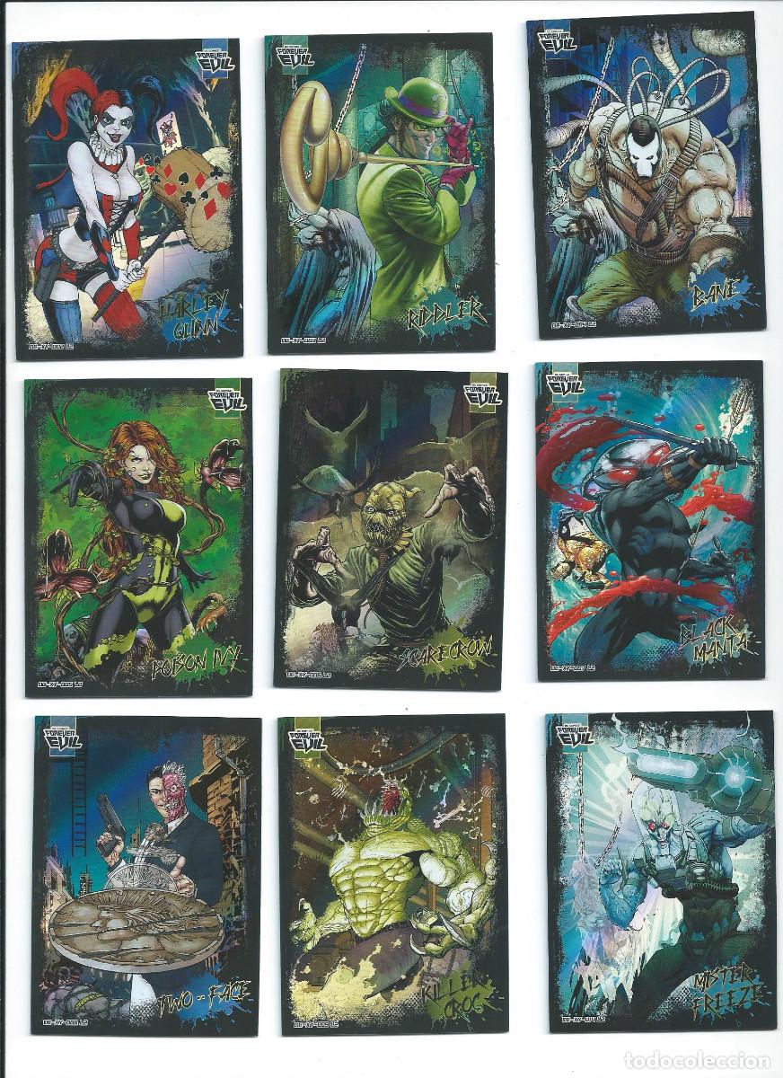 Trading cards: KAYOU DC GLORY OF THE UNIVERSE SERIE 2 : SUBSET FOREVER EVIL LOTE DE 15 DISTINTAS (DE 30)