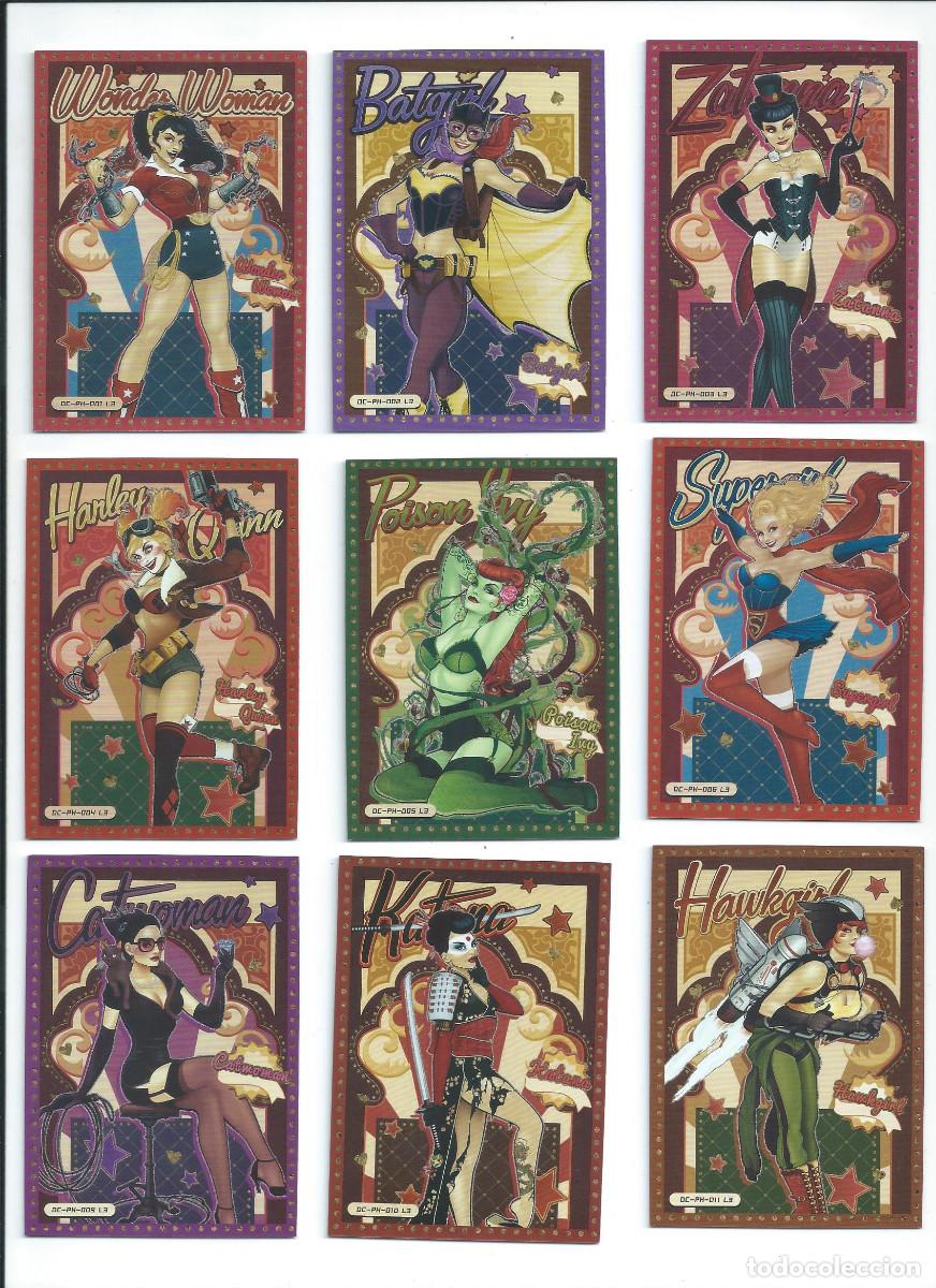 Trading cards: KAYOU DC GLORY OF THE UNIVERSE SERIE 2 : SUBSET BOMBSHELLS CASI COMPLETO (11 DE 12)