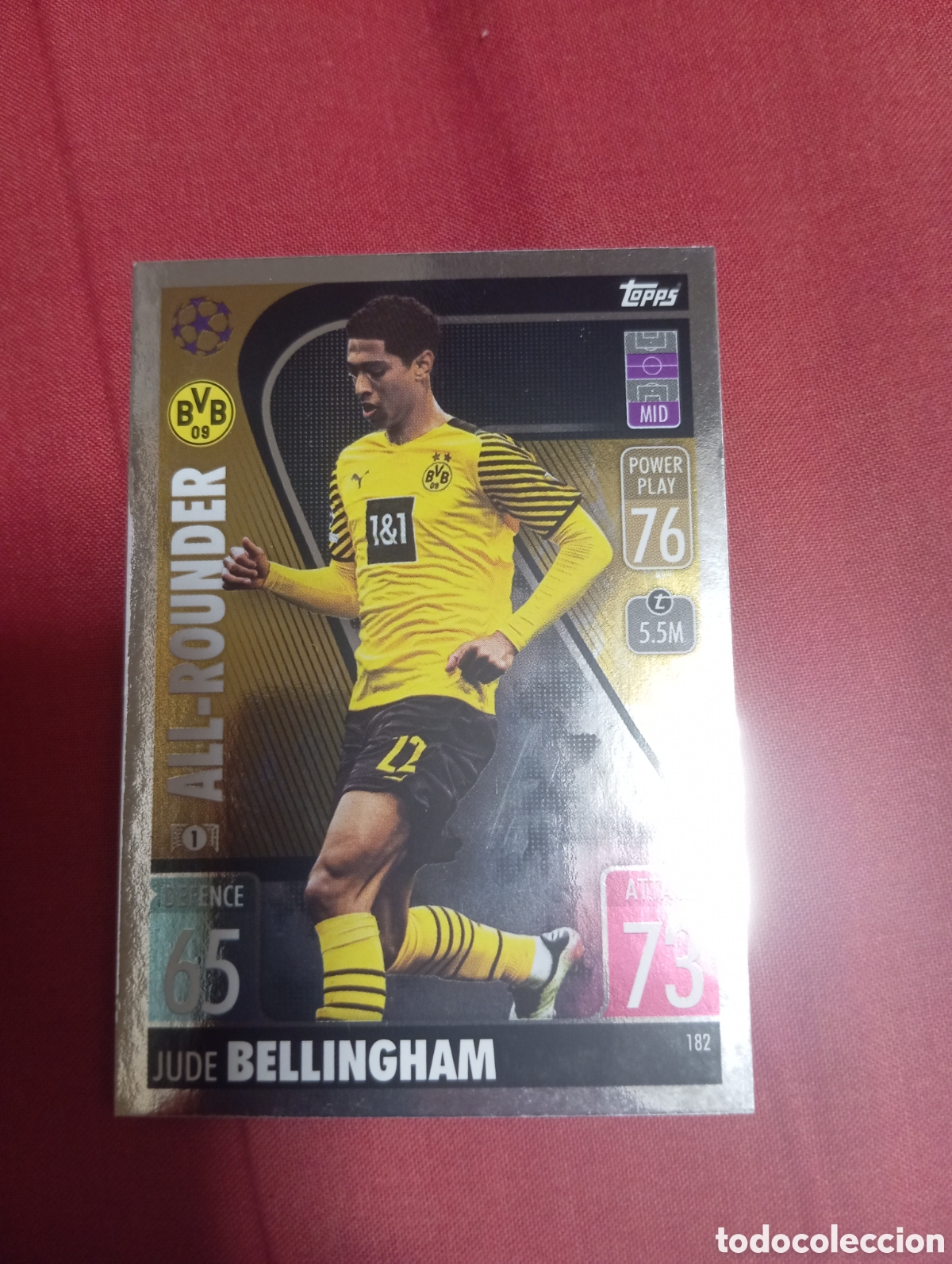 Trading cards: Jude Bellingham Borussia Dortmund ALL-ROUNDER n&deg;182 / TOPPS MATCH ATTAX 2021/2022