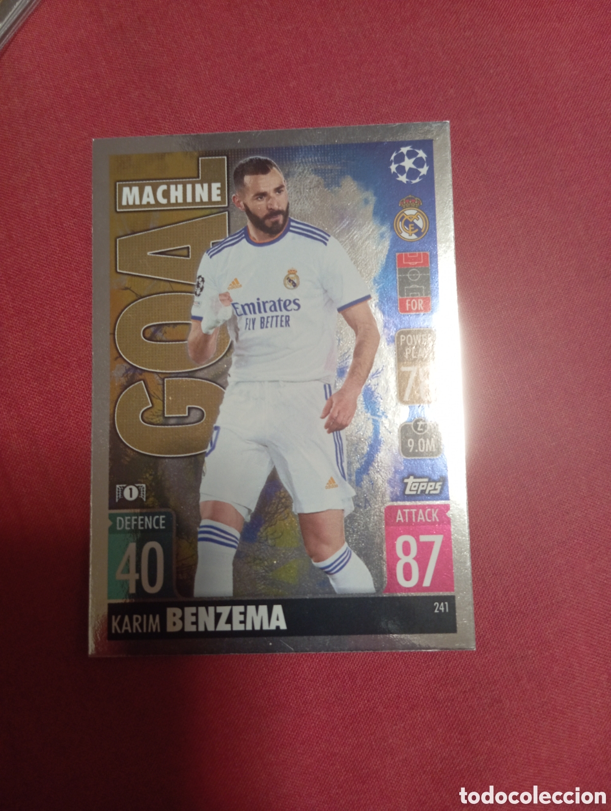 Trading cards: Karim Benzema Real Madrid GOAL MACHINE n&deg;241 / TOPPS MATCH ATTAX 2021/2022
