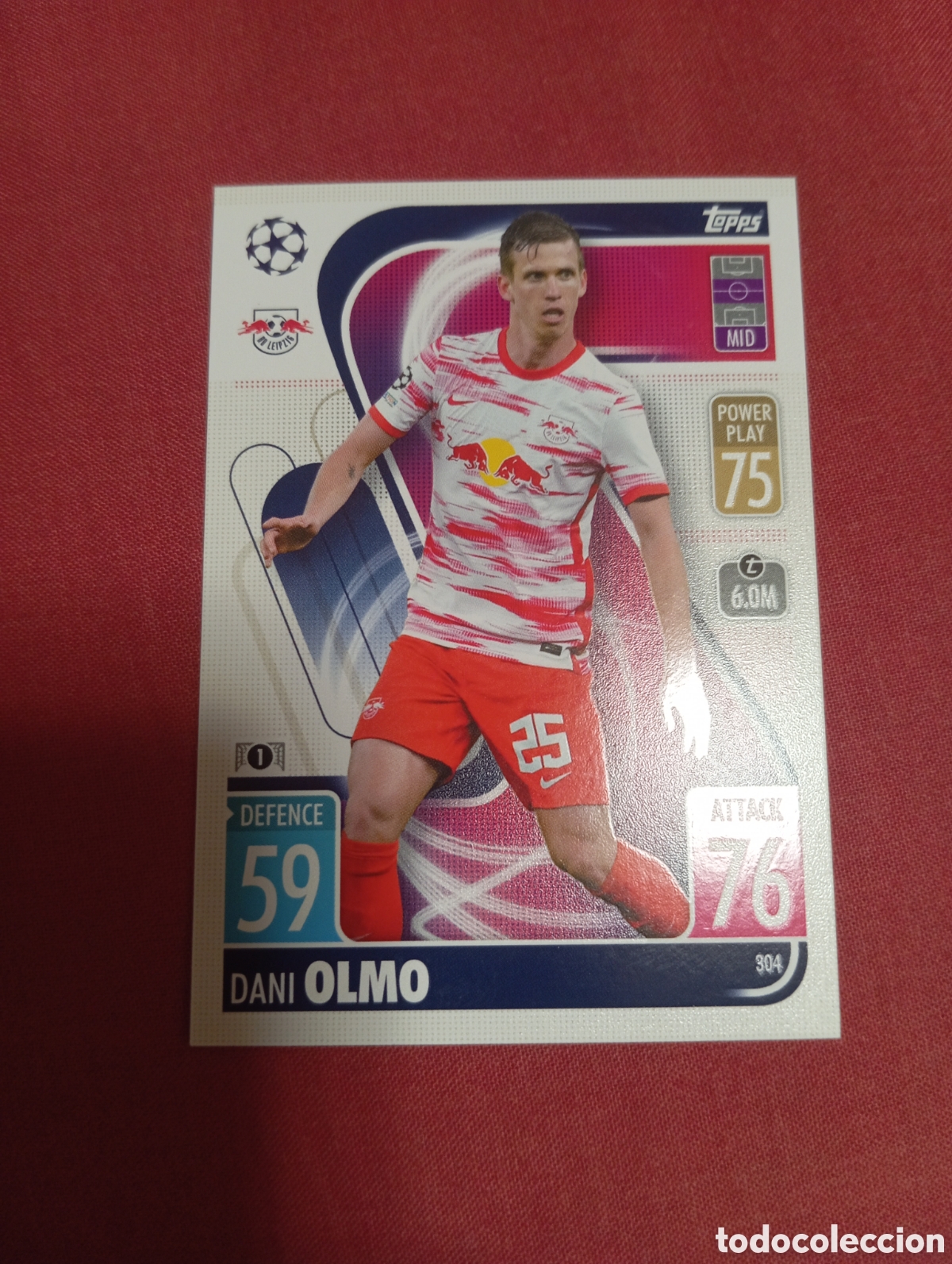 Trading cards: Dani Olmo RB Leipzig n&deg;304 / TOPPS MATCH ATTAX 2021/2022