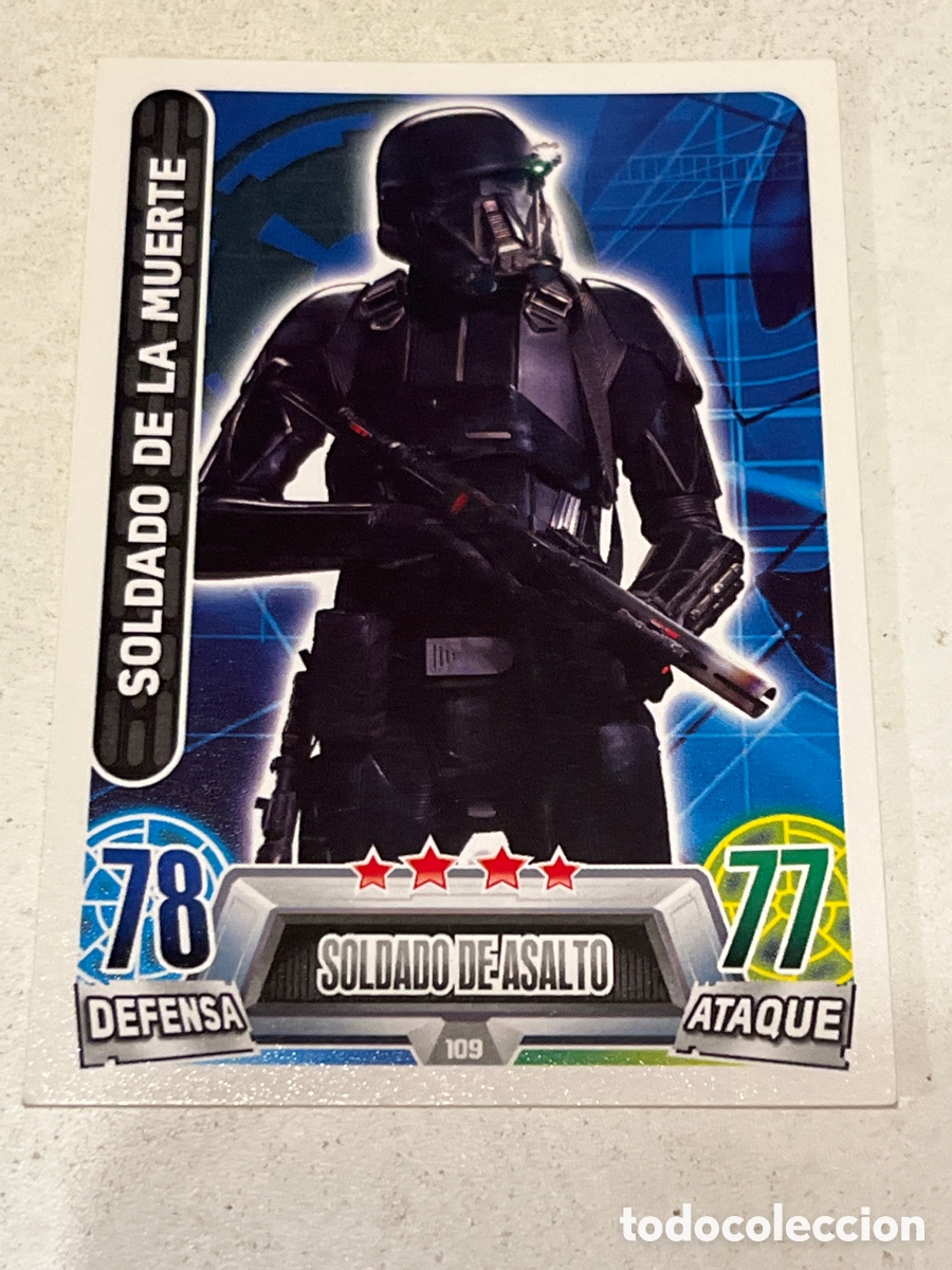 Trading cards: Cromo Star Wars Topps Force Attax Trading Card N&deg;109 Soldado de la Muerte