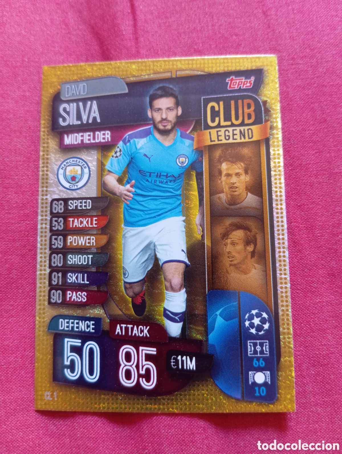 Trading cards: David Silva Manchester City CLUB LEGEND n&deg;CL1 / TOPPS MATCH ATTAX 2019/2020