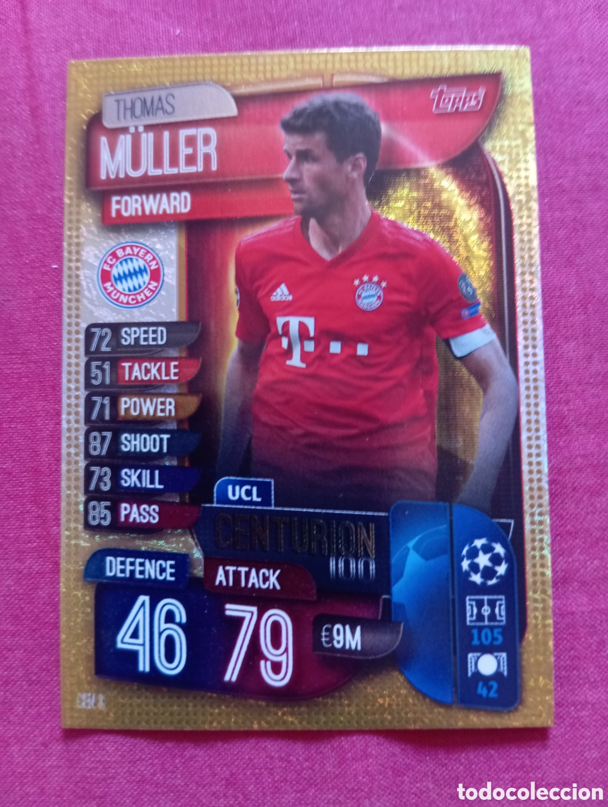 Trading cards: Thomas M&uuml;ller Bayern de Munich CENTURION n&deg;CEN3 / TOPPS MATCH ATTAX 2019/2020