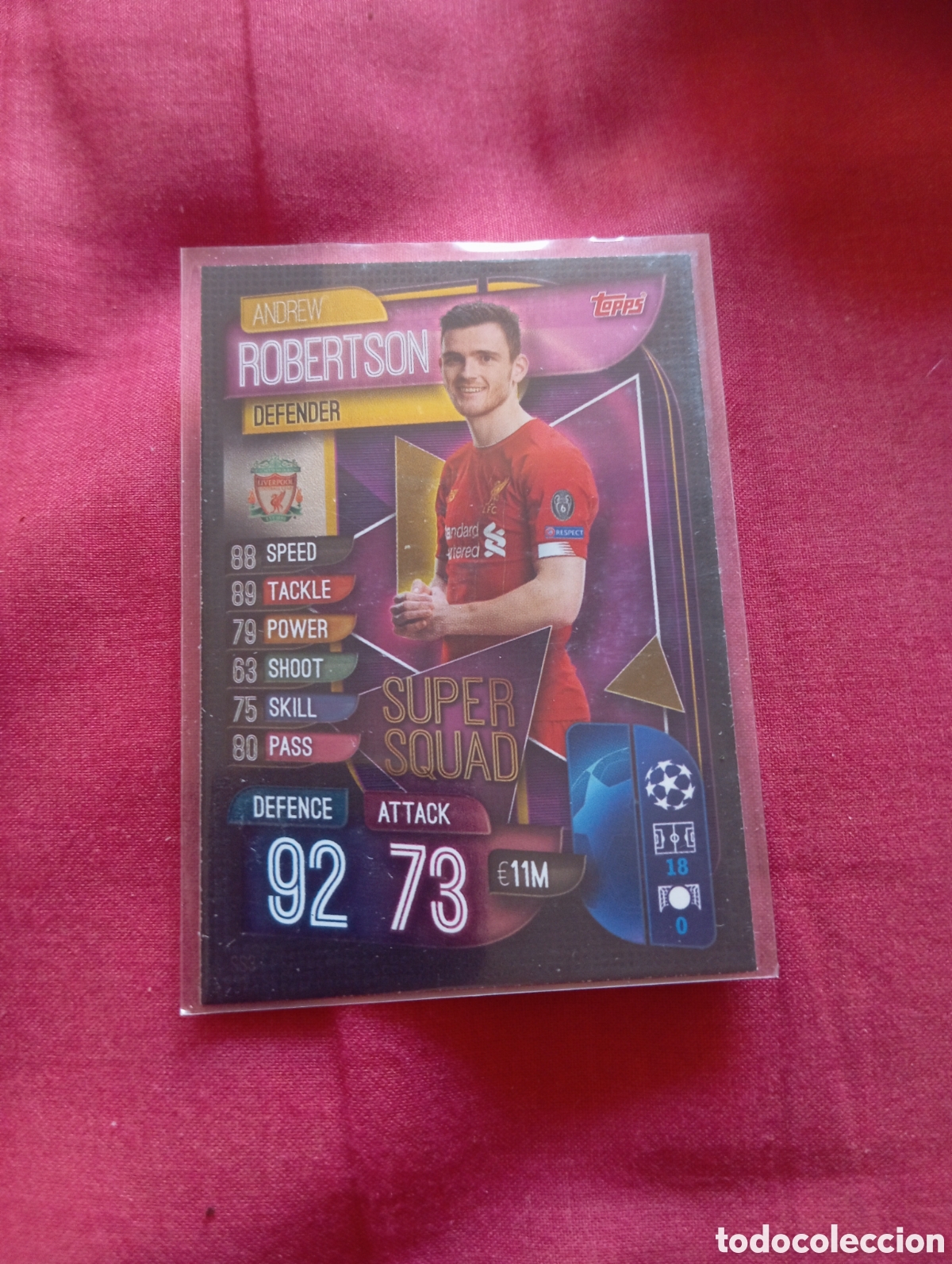 Trading cards: Andrew Robertson Liverpool SUPER SQUAD n&deg;SS3 / TOPPS MATCH ATTAX 2019/2020