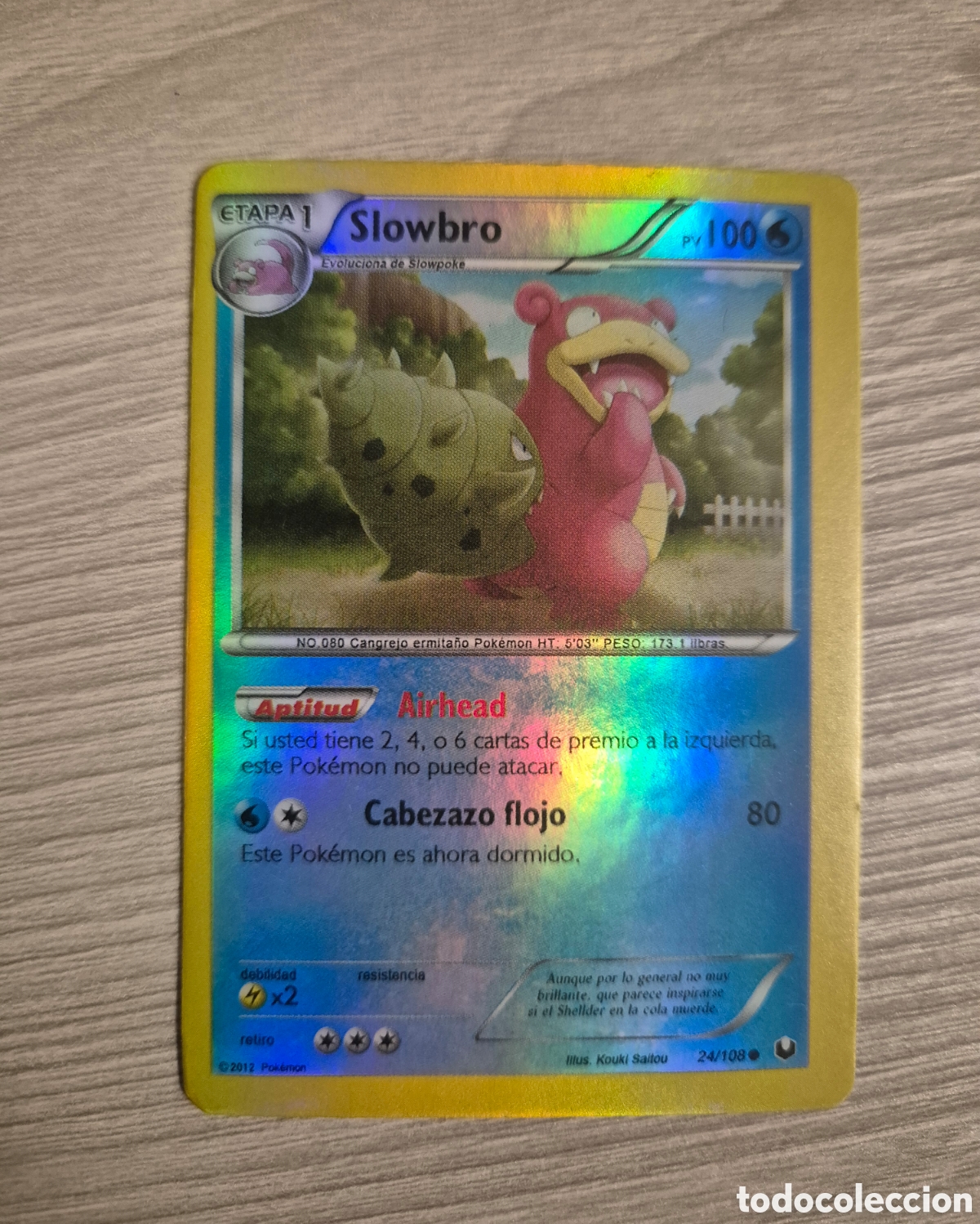 Trading cards: Carta Pok&eacute;mon Slowbro 24/108 Holo