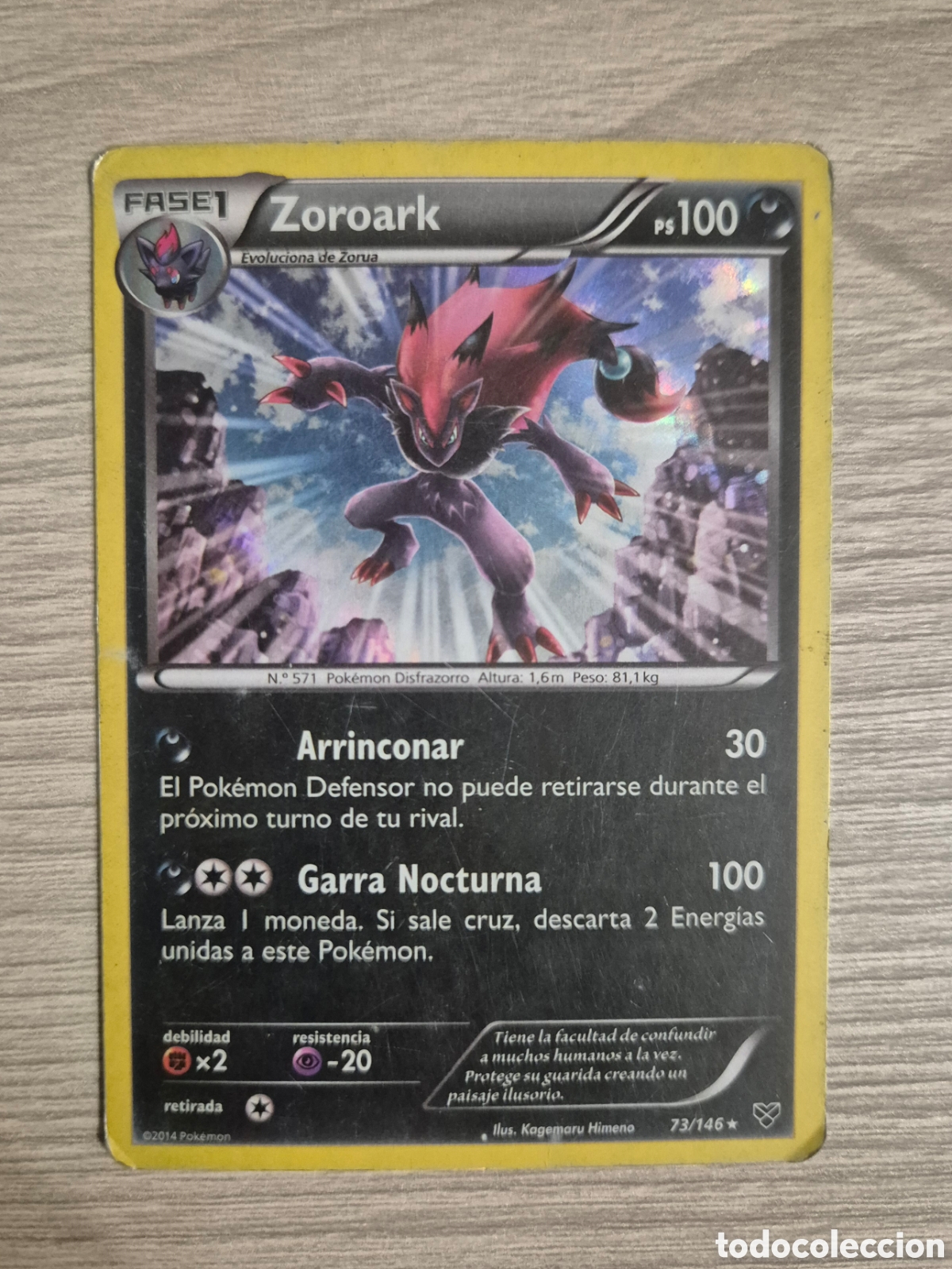 Trading cards: Carta Pok&eacute;mon Zoroark FASE 1 PS 100