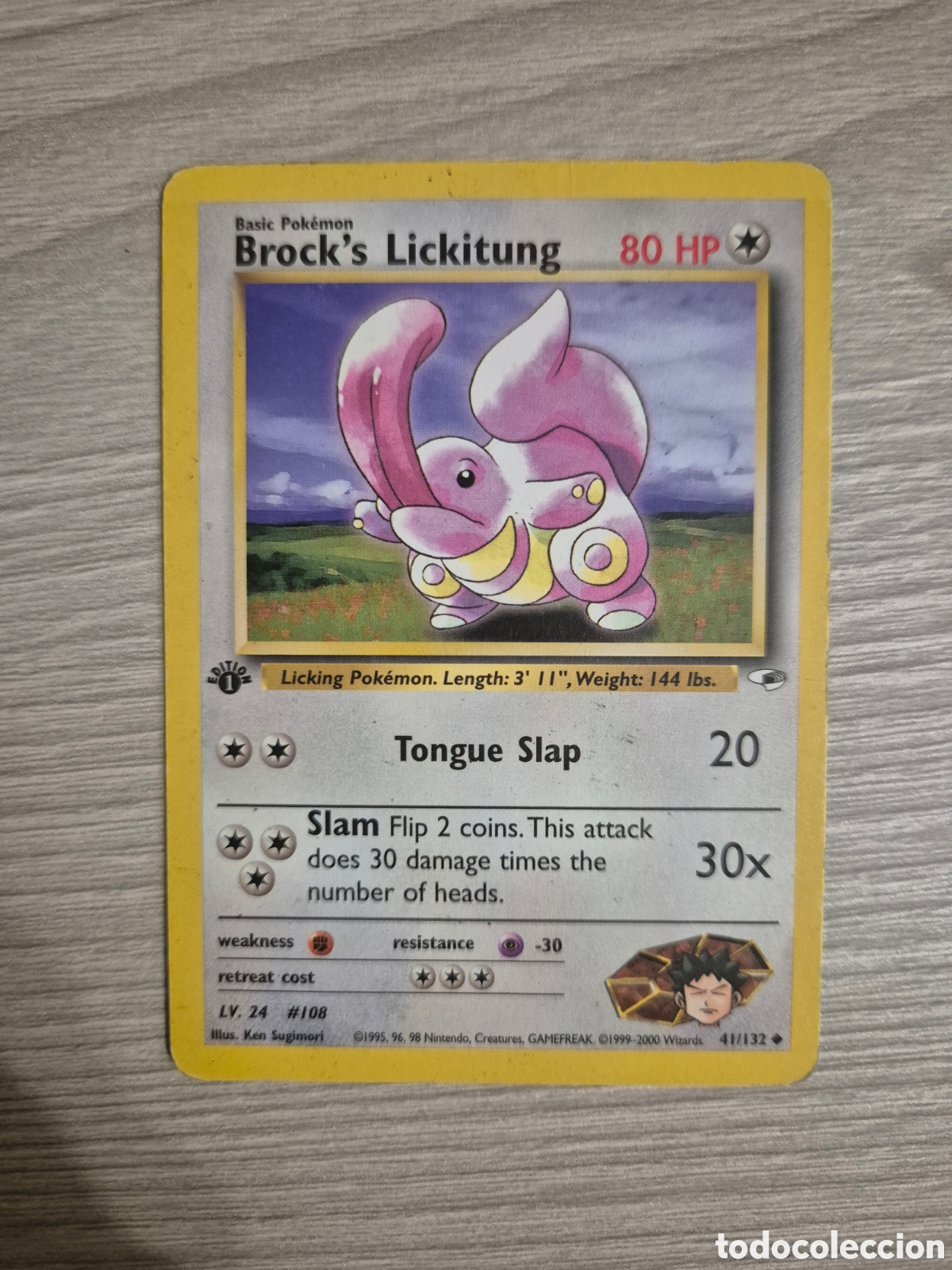 Trading cards: Carta Pok&eacute;mon Brock's Lickitung 41/132