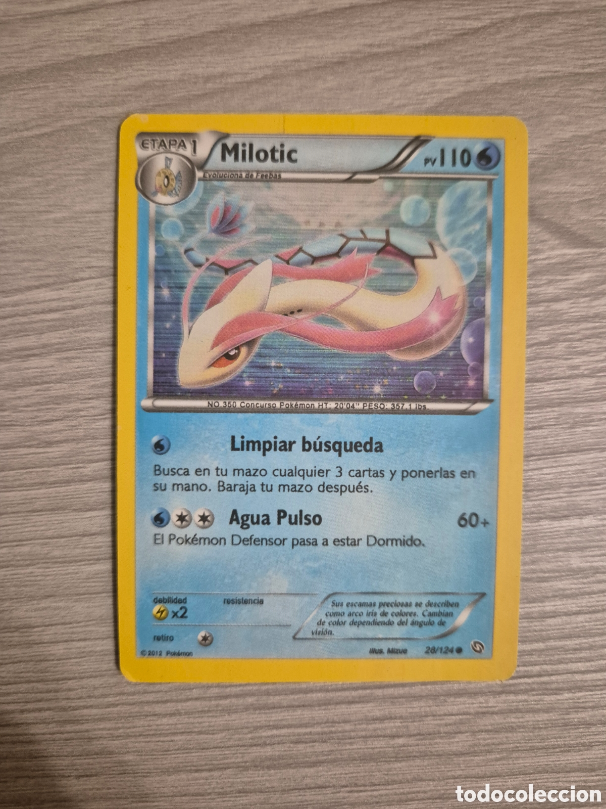 Trading cards: Carta Pok&eacute;mon Milotic 28/124