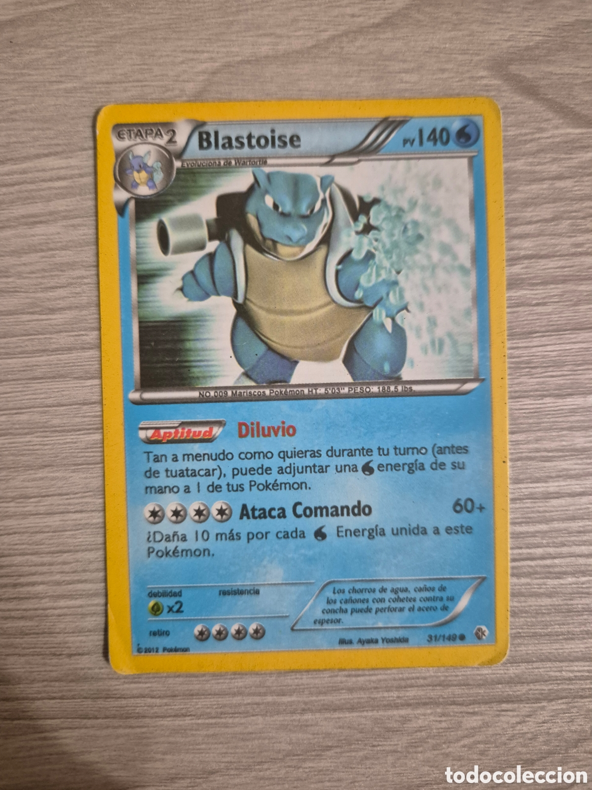 Trading cards: Carta Pok&eacute;mon Blastoise 31/149