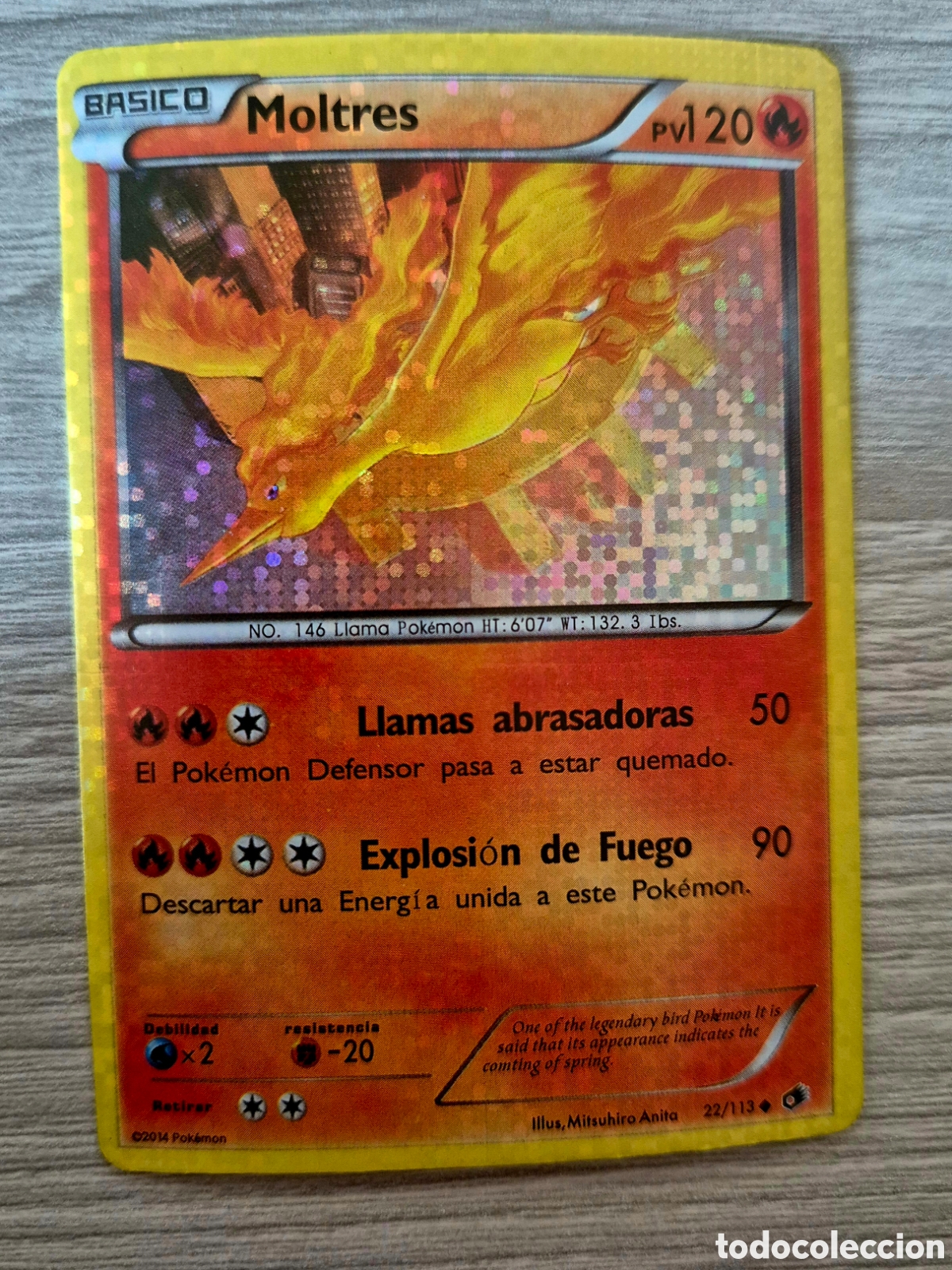 Trading cards: Carta Pok&eacute;mon Moltres 22/113 Holo