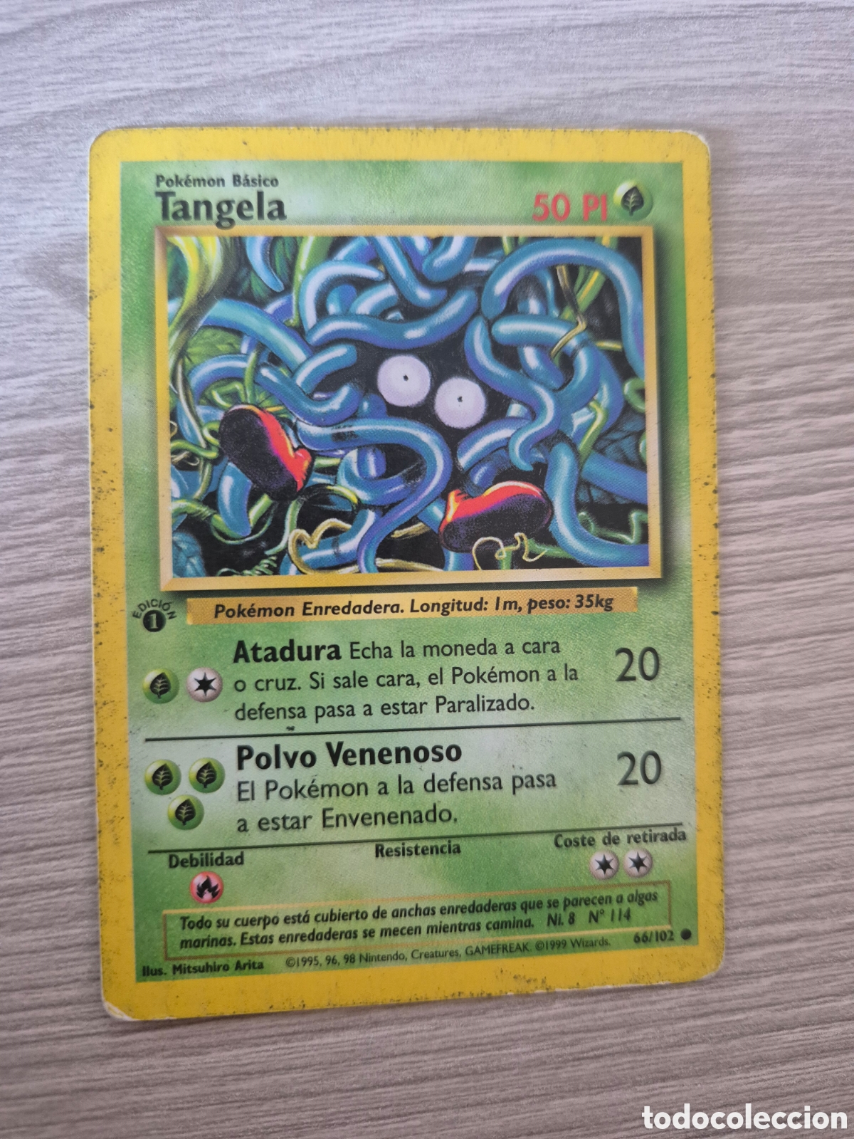 Trading cards: Carta Pok&eacute;mon Tangela 66/102