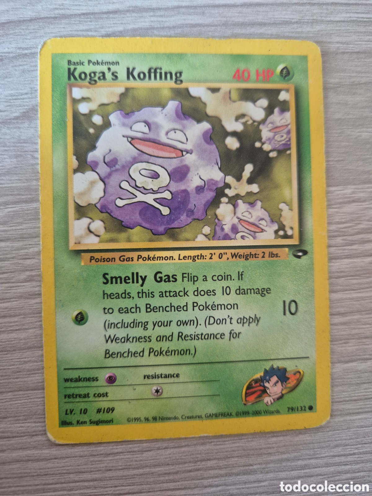 Trading cards: Carta Pok&eacute;mon Koga's Koffing 79/132