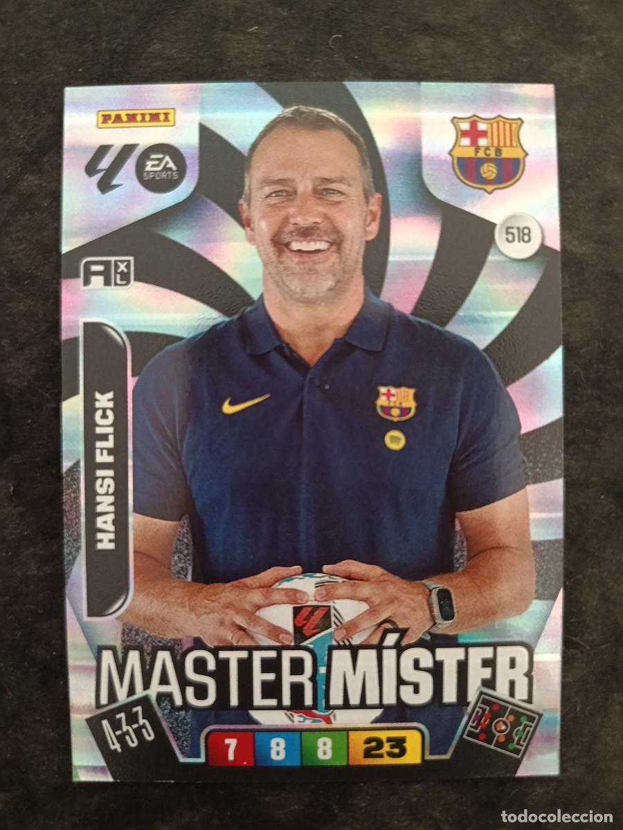 Trading cards: MGK 2025/26. #518 HANSI FLICK. &rdquo;MASTER M&Iacute;STER&rdquo;. FC.BARCELONA
