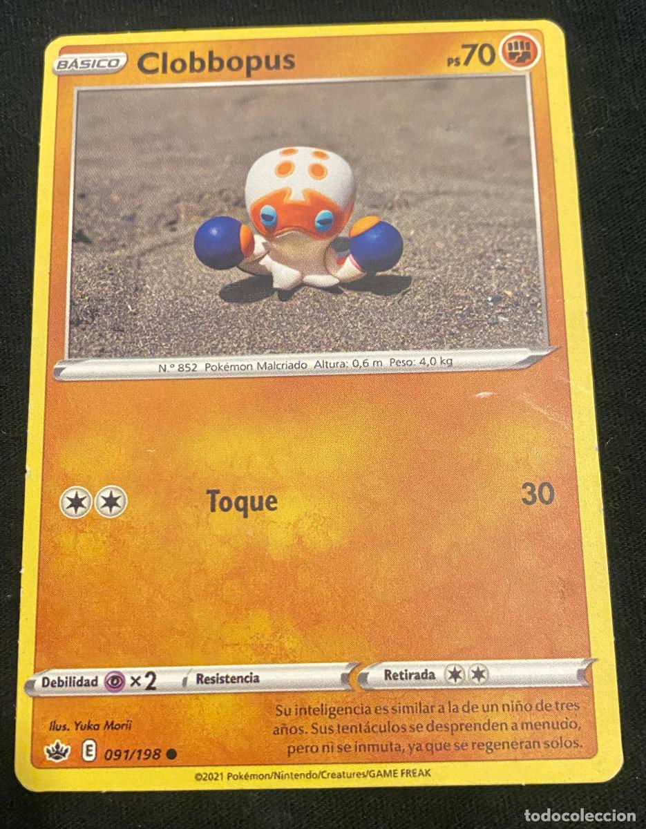 Trading cards: Trading card de Pok&eacute;mon. Clobbopus. 091 / 198. Colecci&oacute;n 2021. Edici&oacute;n en espa&ntilde;ol. Buen estado.
