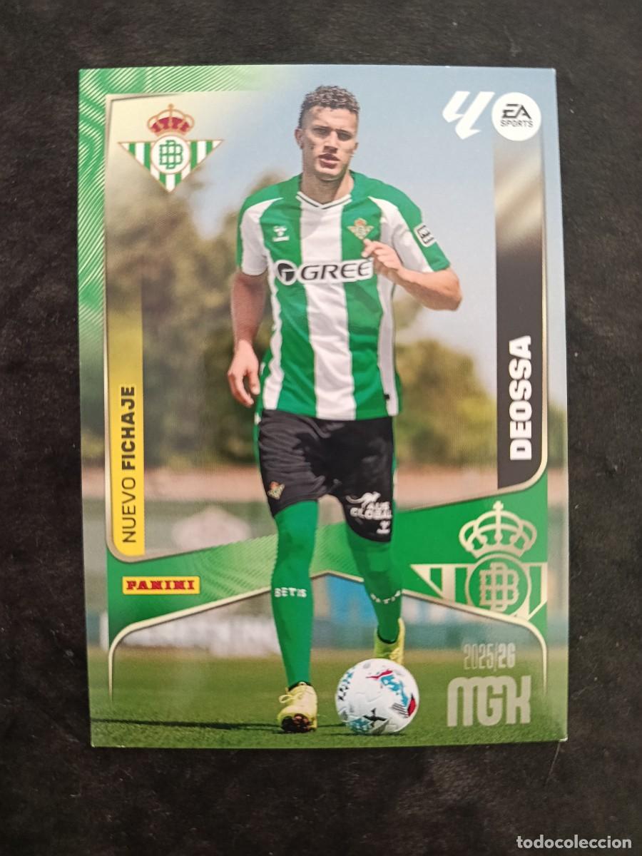 Trading cards: MGK 2025/26. #469 DE OSSA &rdquo;NUEVO FICHAJE&rdquo; R.BETIS.