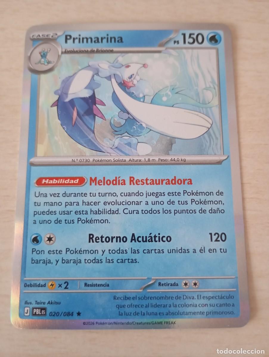 Trading cards: Carta Pok&eacute;mon Primarina original