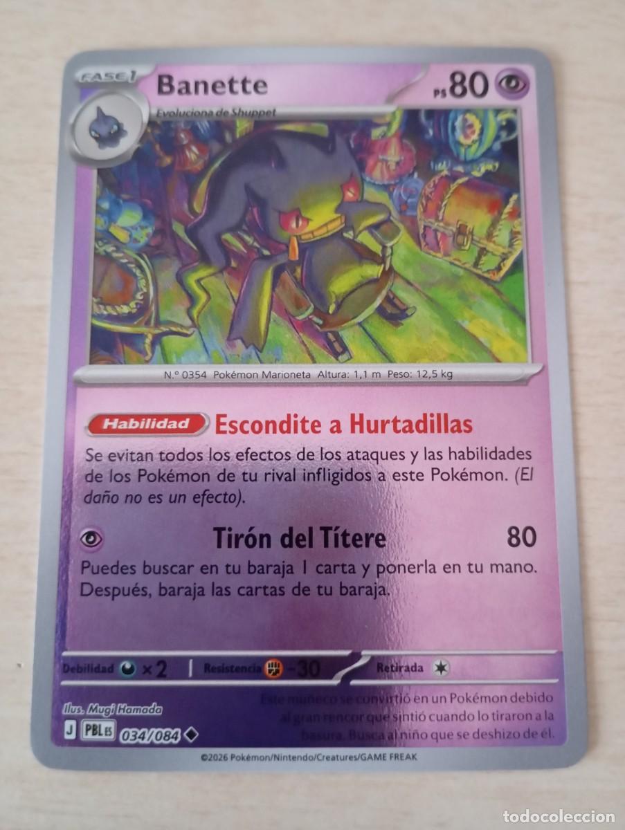 Trading cards: Carta Pok&eacute;mon Banette original