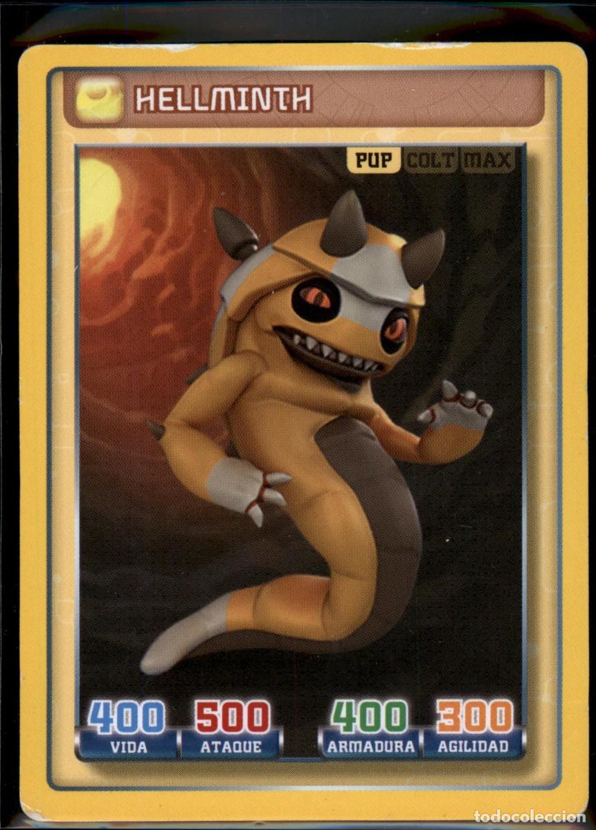 Trading cards: Hellminth Pup N&ordm; 70 Invizimals Batalla de Cazadores 2016 Panini
