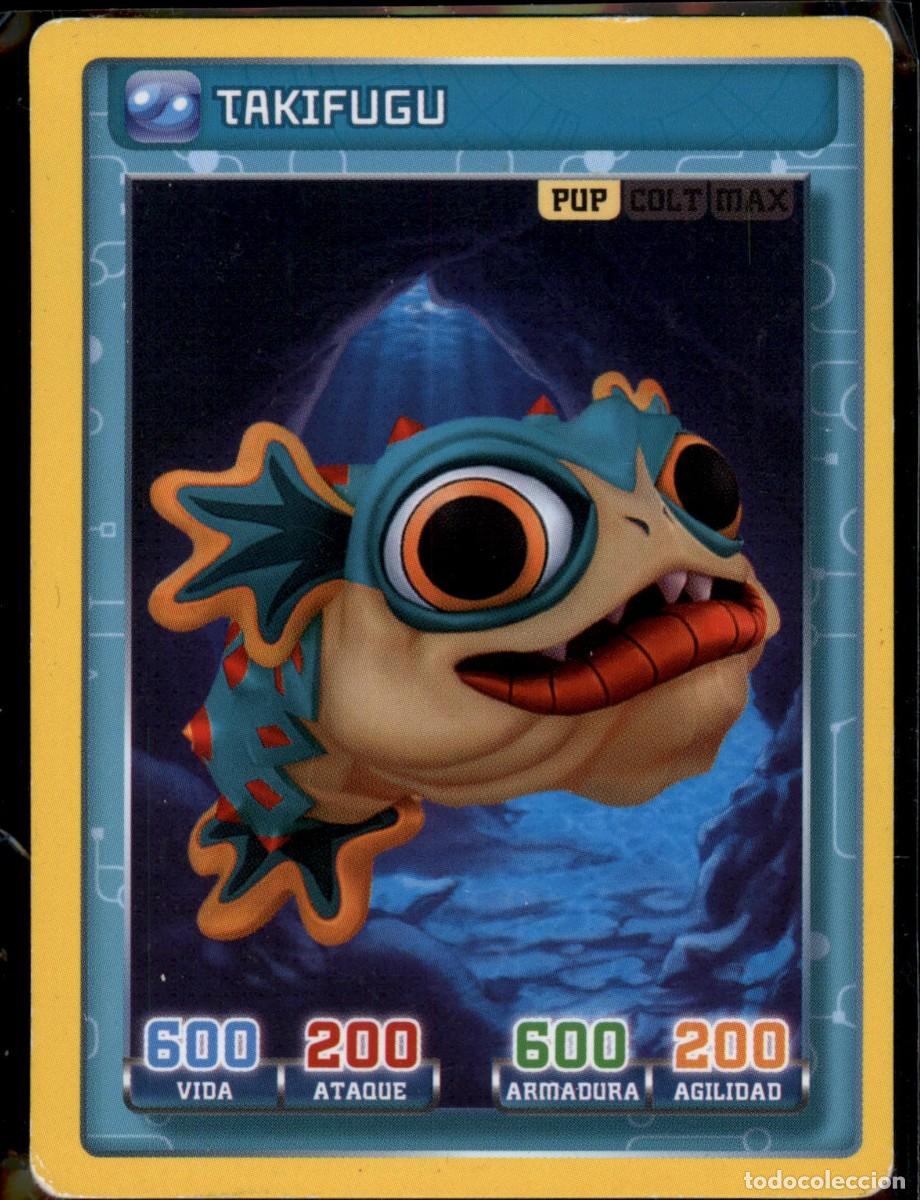 Trading cards: Takifugu Pup N&ordm; 130 Invizimals Batalla de Cazadores 2016 Panini