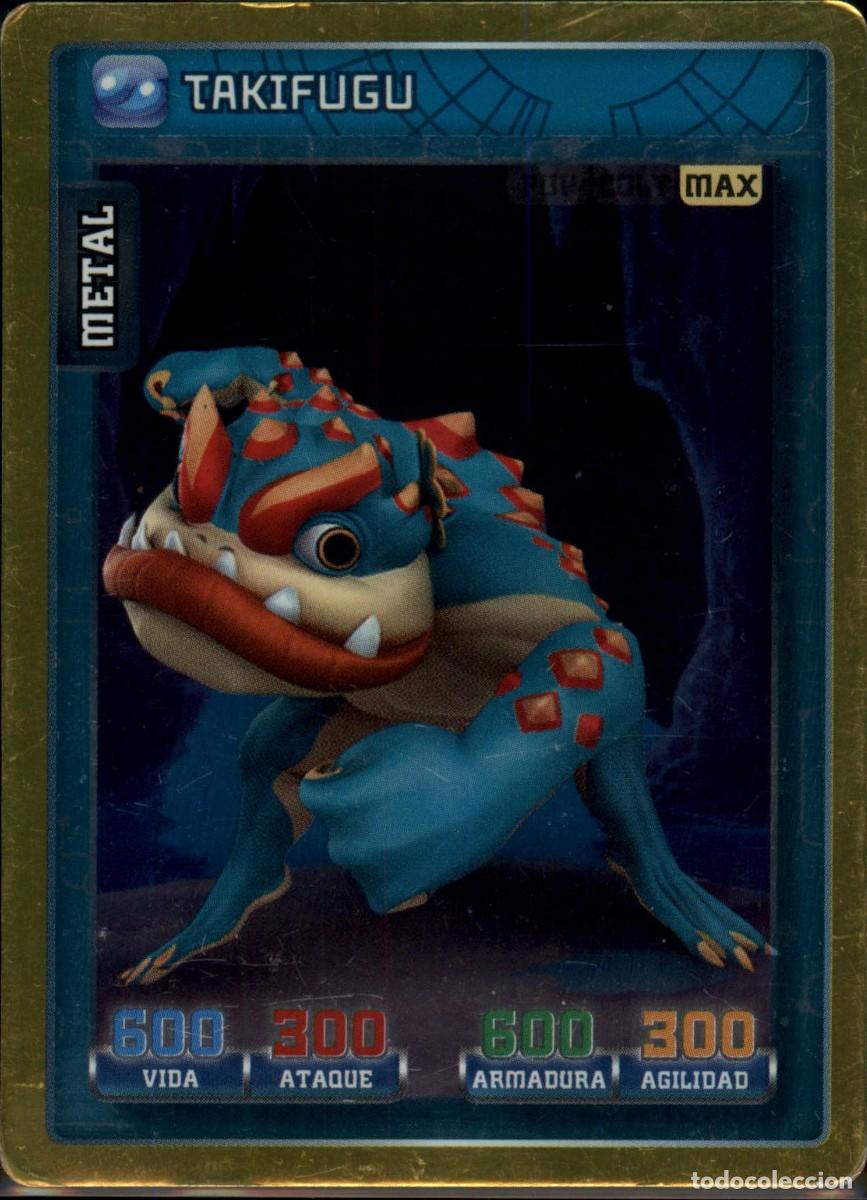 Trading cards: Takifugu Max Metal N&ordm; 132 Invizimals Batalla de Cazadores 2016 Panini