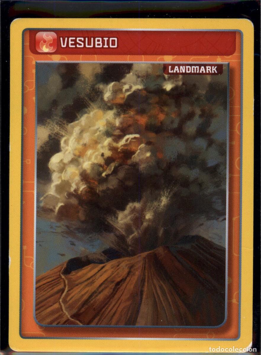 Trading cards: Vesubio Landmark N&ordm; 275 Invizimals Batalla de Cazadores 2016 Panini