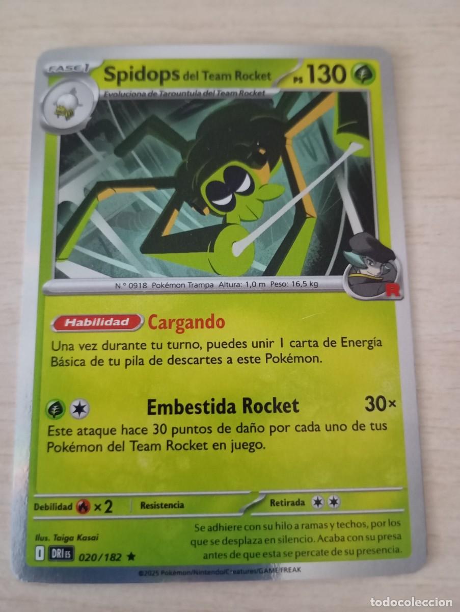 Trading cards: Carta Pok&eacute;mon Spidops del Team Rocket original