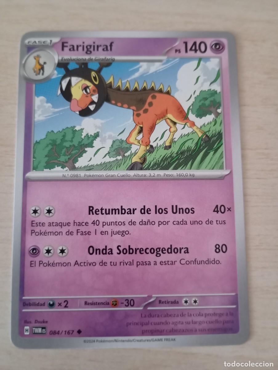 Trading cards: Carta Pok&eacute;mon Farigiraf original