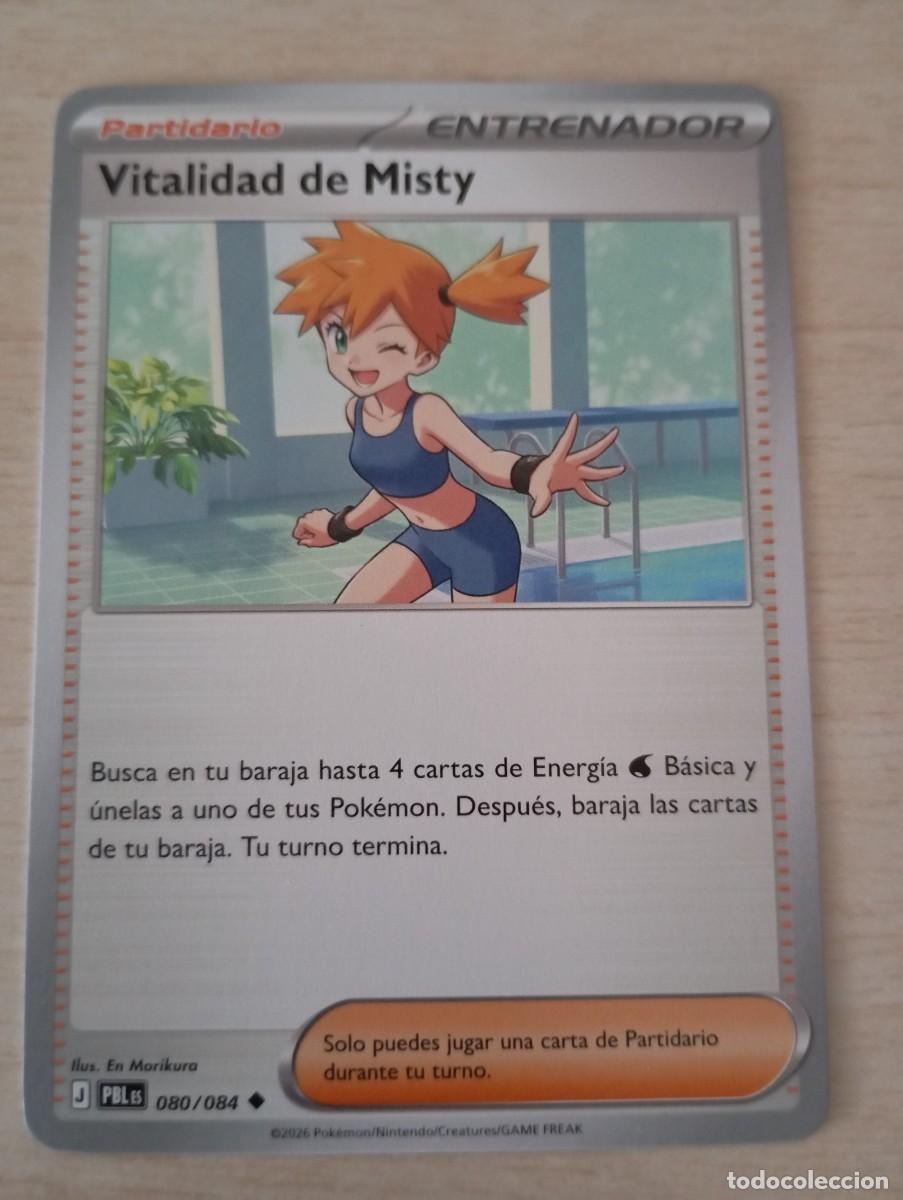 Trading cards: Carta Pok&eacute;mon Vitalidad Misty original
