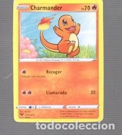 Trading cards: CROMO DE POK&Eacute;MON DE BASICO CHARMANDER PS 70 N&ordm; 004 DEL A&Ntilde;O 2020