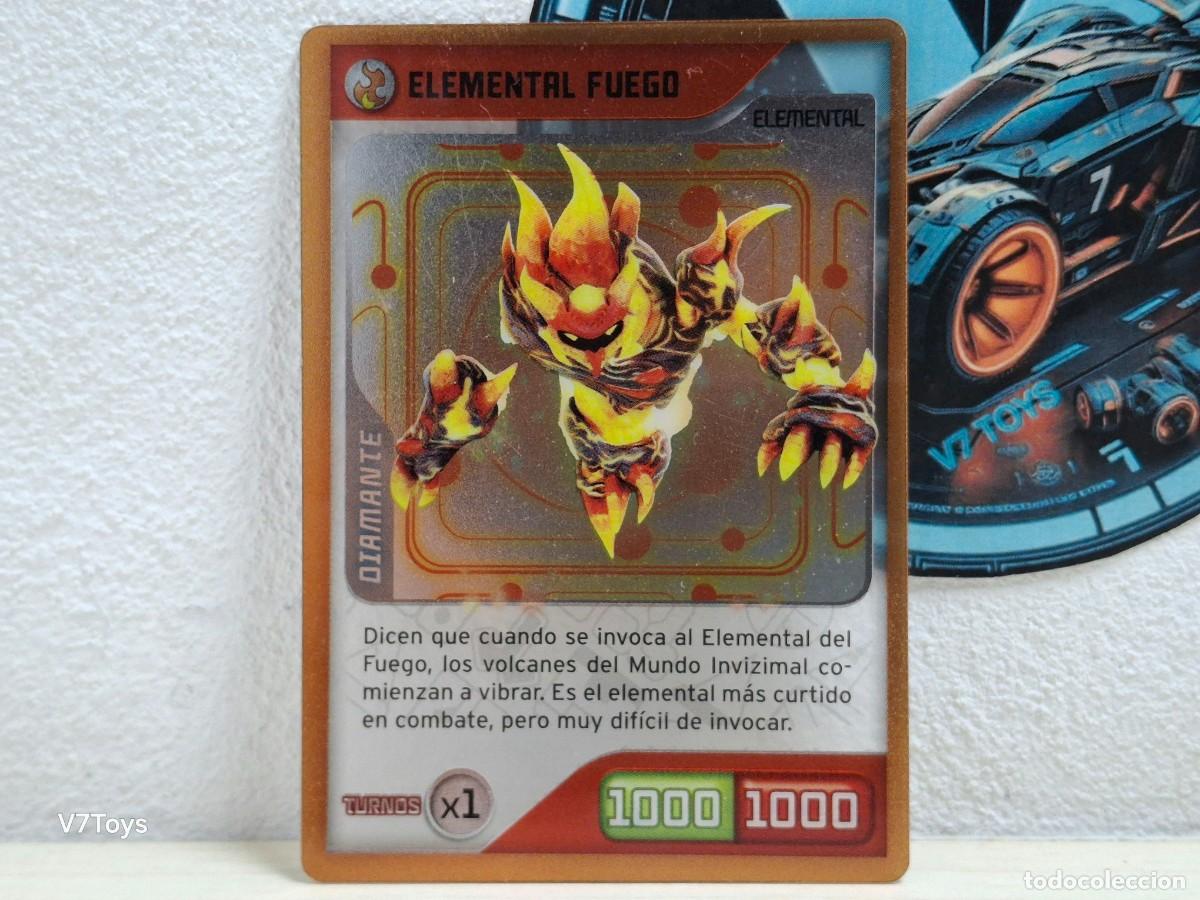 Trading cards: Carta Elemental Fuego 001 Invizimals 2014 Panini