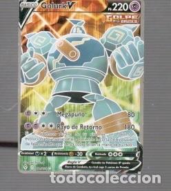 Trading cards: CROMO DE POK&Eacute;MON DE BASICO GOLURK V PS 70 N&ordm; 220 DEL A&Ntilde;O 2021