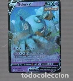 Trading cards: CROMO DE POK&Eacute;MON DE BASICO GOLURK V PS 70 N&ordm; 220 DEL A&Ntilde;O 2021