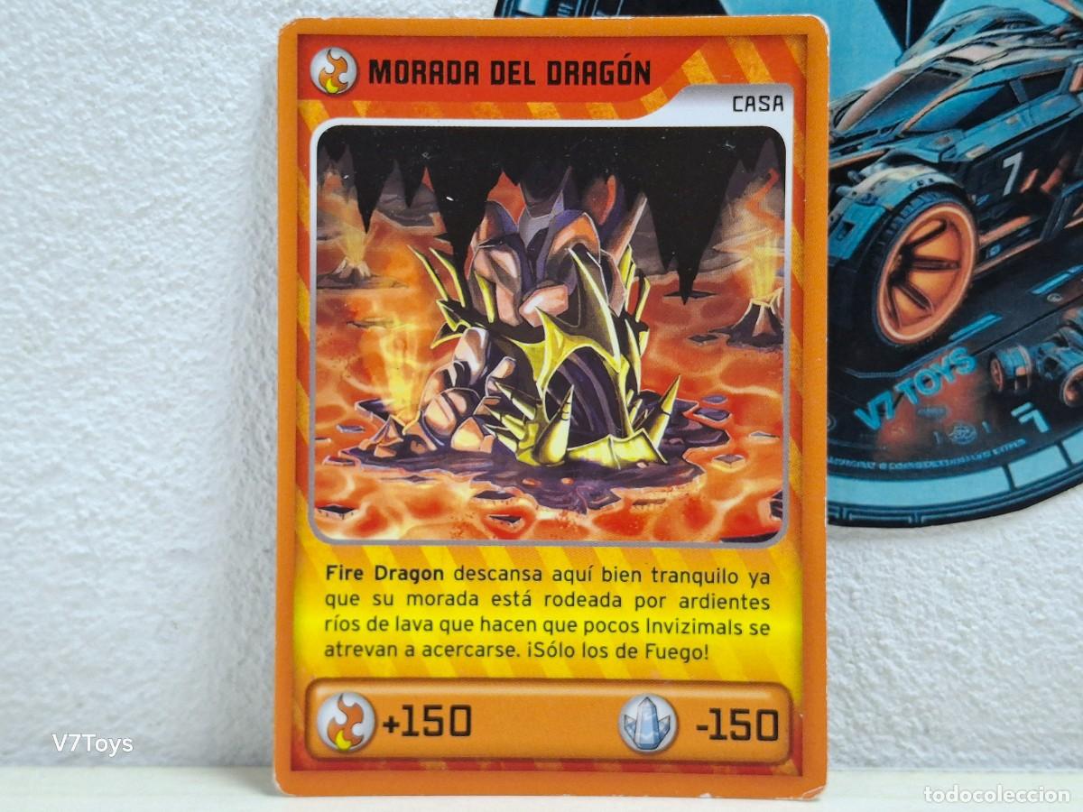 Trading cards: Carta Morada del Drag&oacute;n 341 Invizimals 2014 Panini